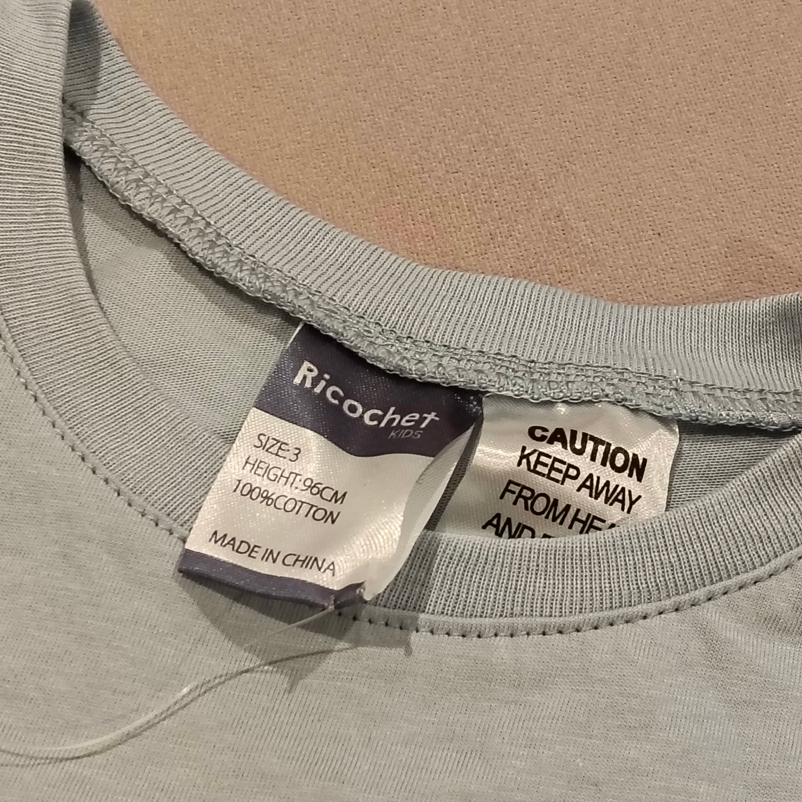 NEW Ricoche tee size 3 girls short sleeve light blue BNWT