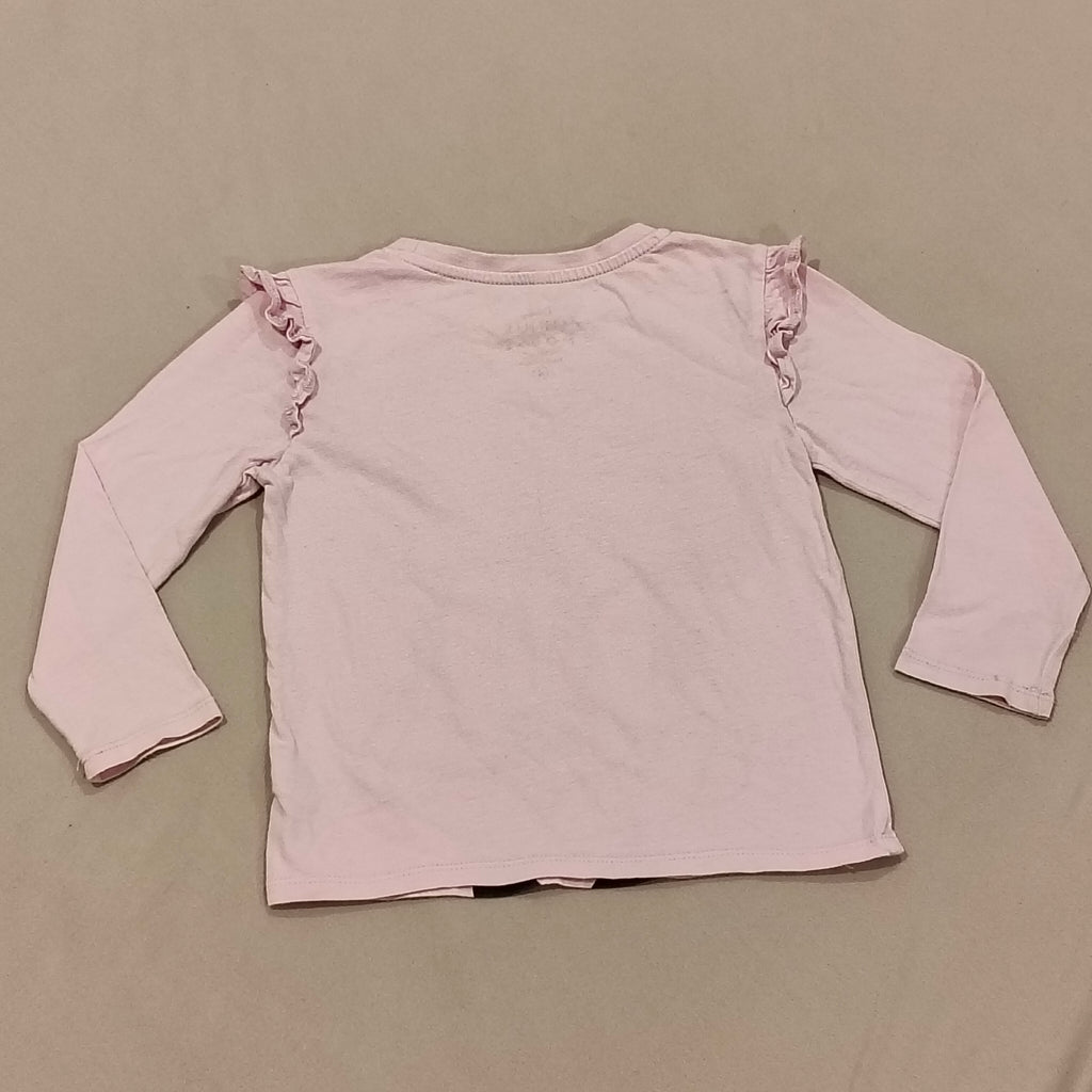 MINNIE MOUSE top size 4 girls pink long sleeve
