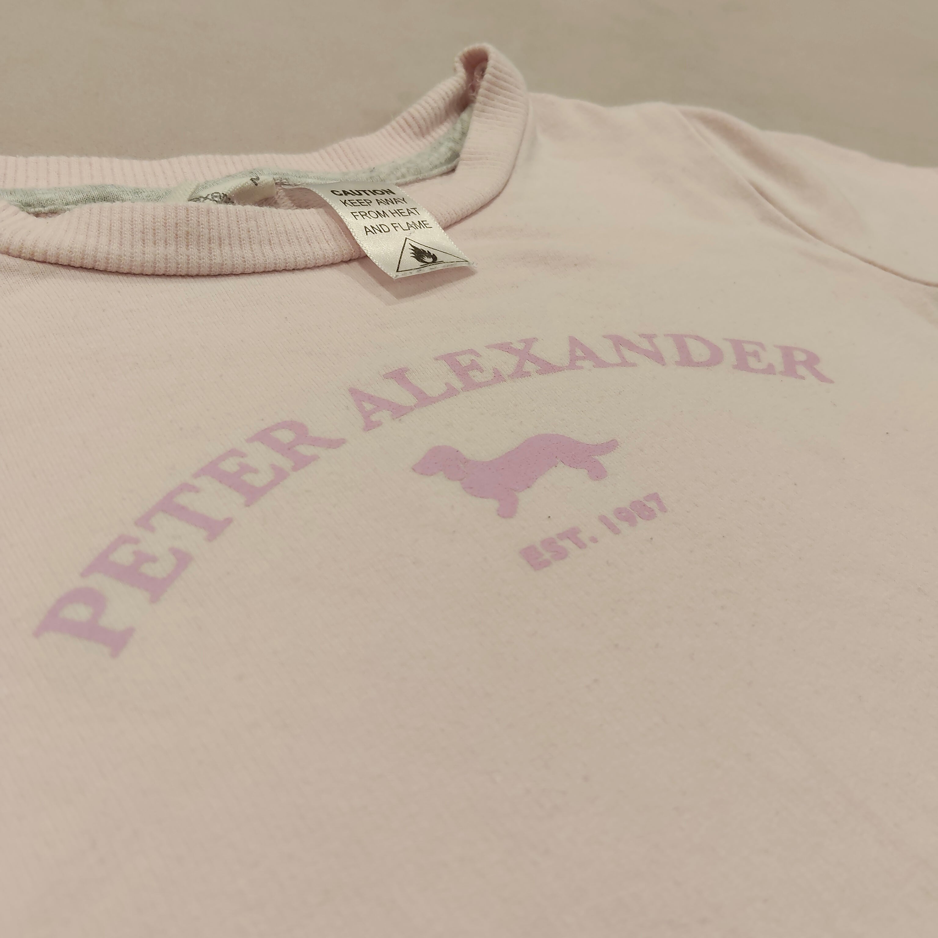 PETER ALEXANDER top size 2 girls long sleeve light pink