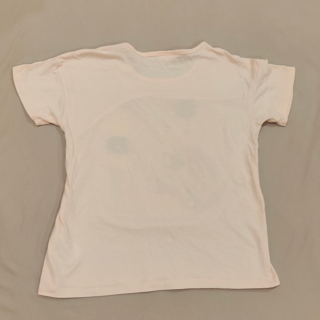 SEED top size 9 girls short sleeve light pink