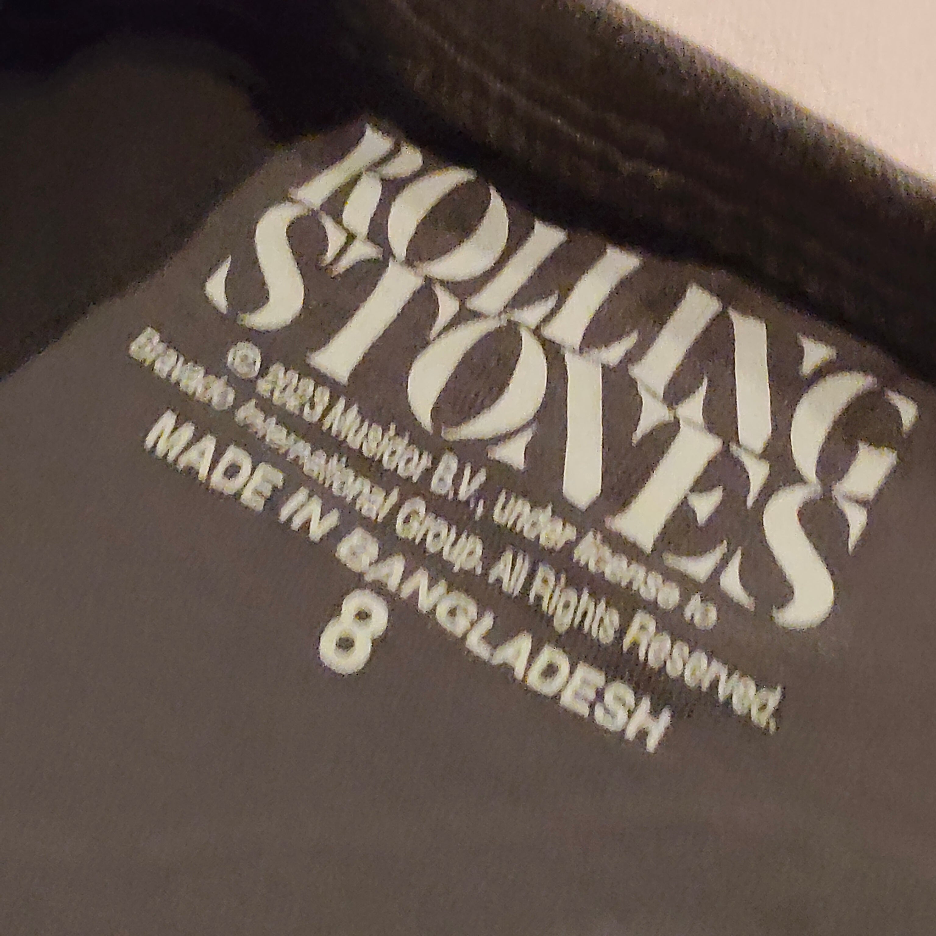 ROLLING STONES top size 8 girls long sleeve