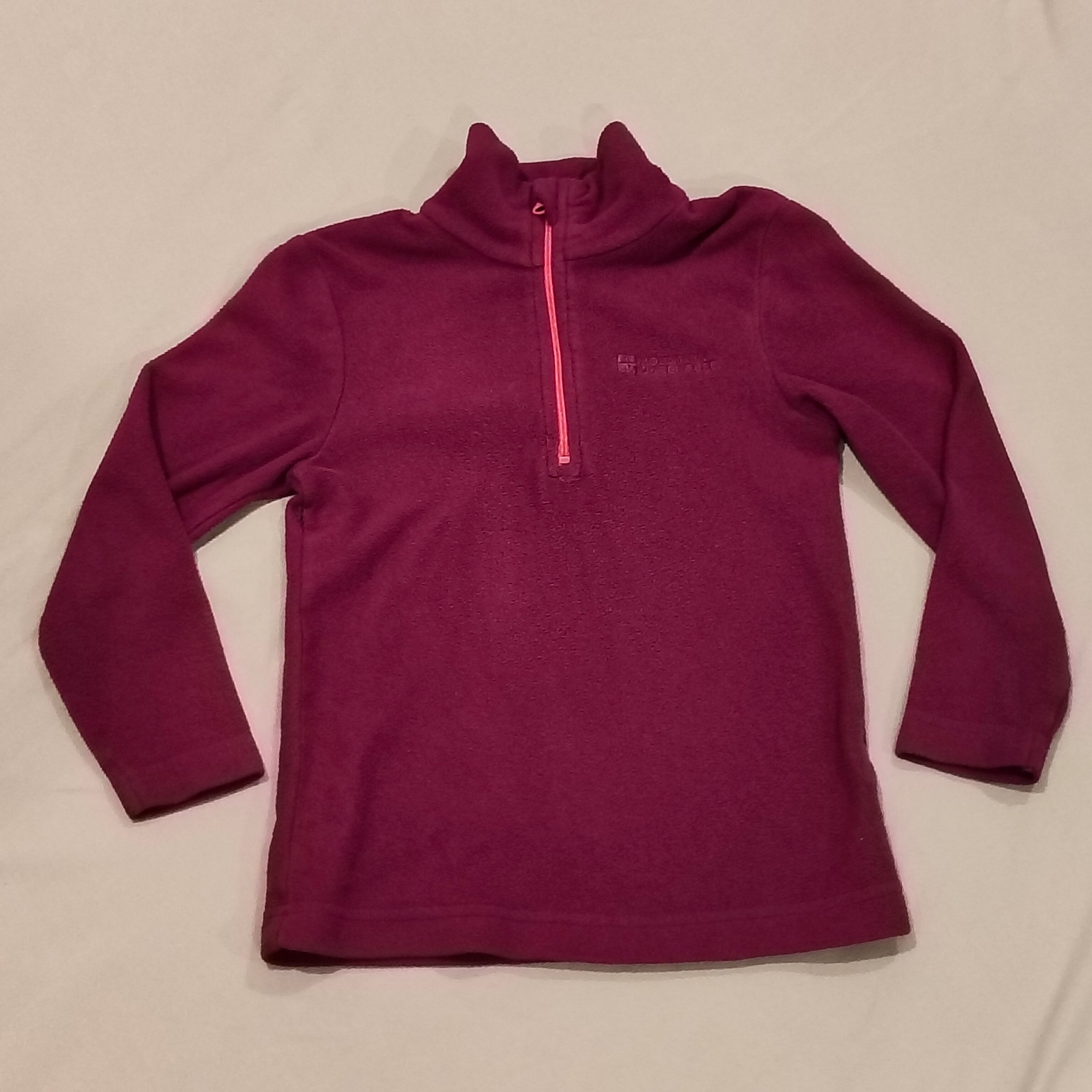 MOUNTAIN WAREHOUSE fleece jumper size  2-3y girls purple
