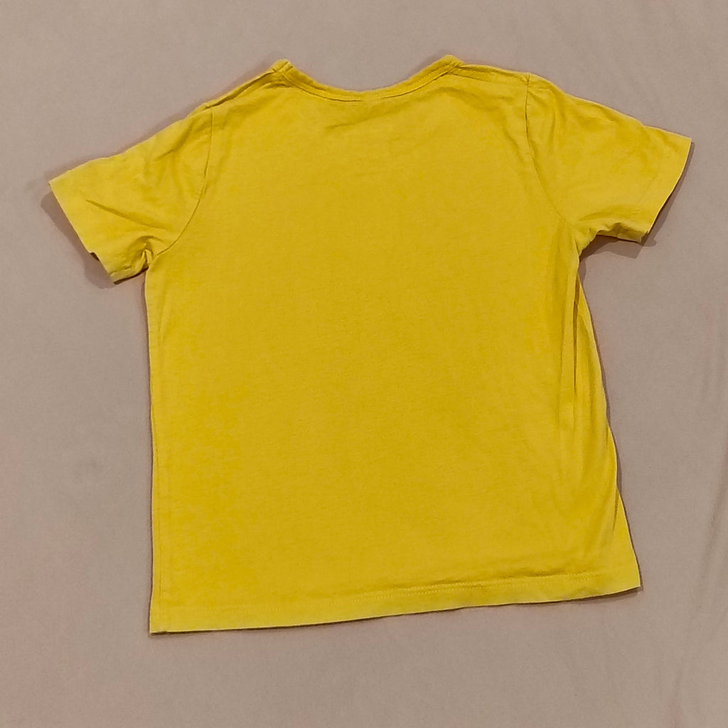 CHAMPION tee size 8 girls yellow short sleeve
