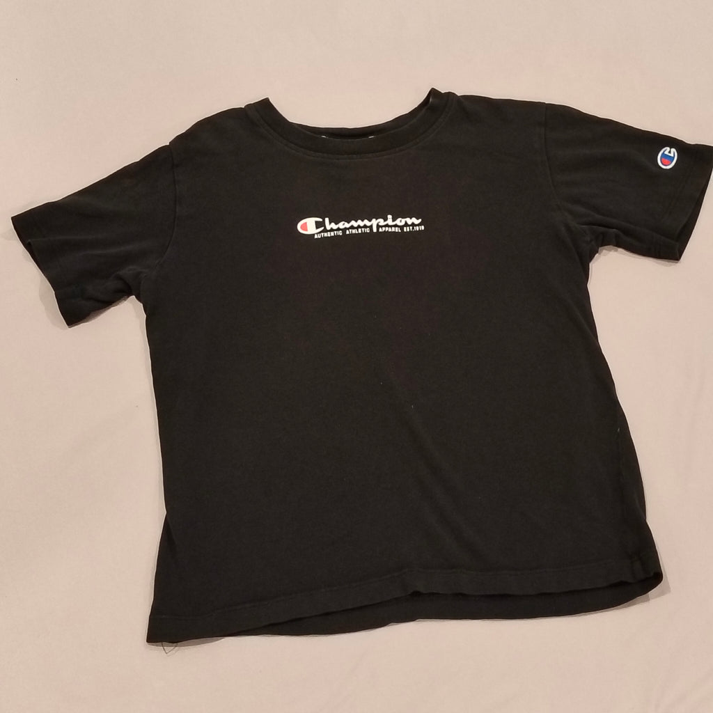 CHAMPION tee size 12 girls black short sleeve