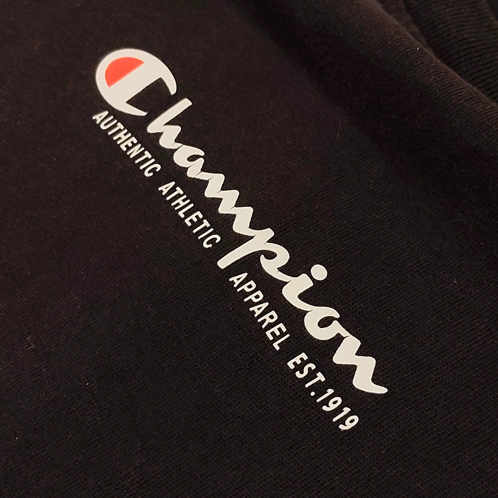 CHAMPION tee size 12 girls black short sleeve
