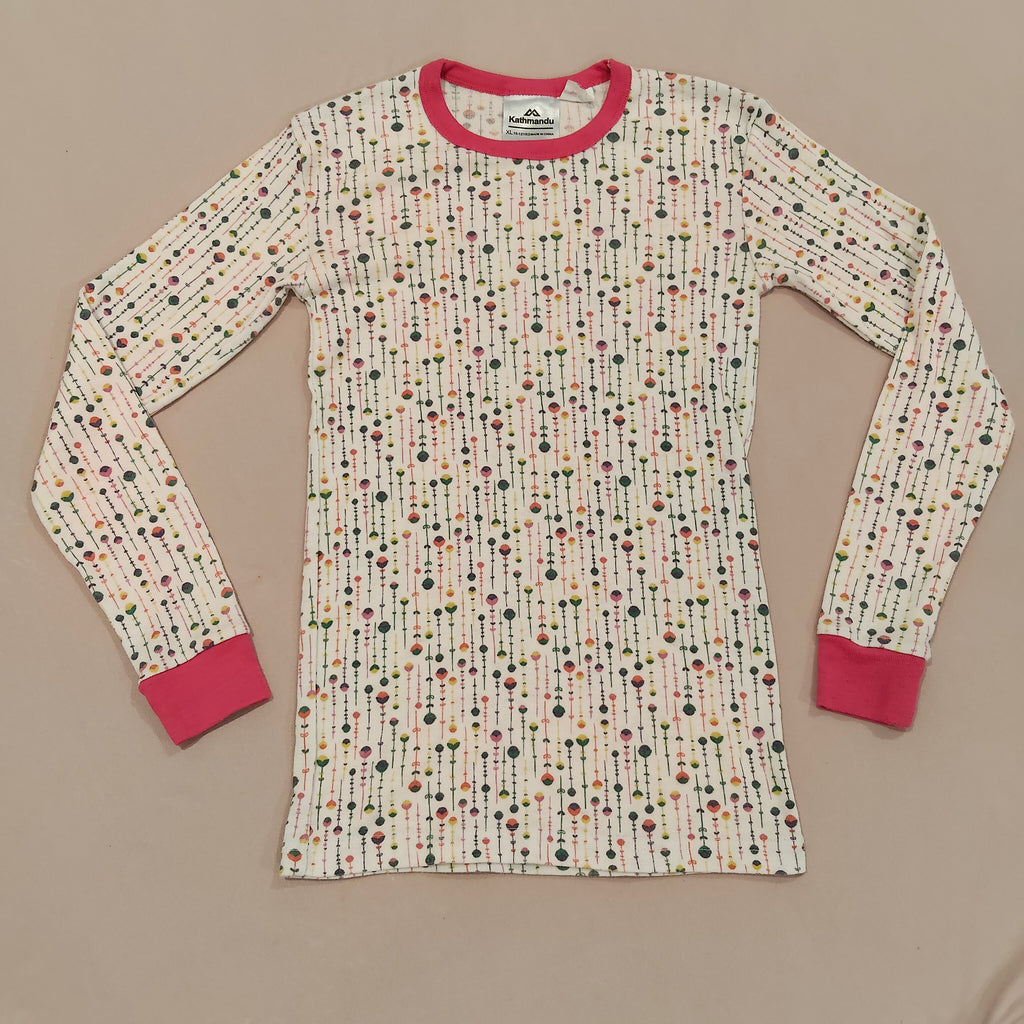 KATHMANDU thermal top size 10-12y girls Polypro long sleeve