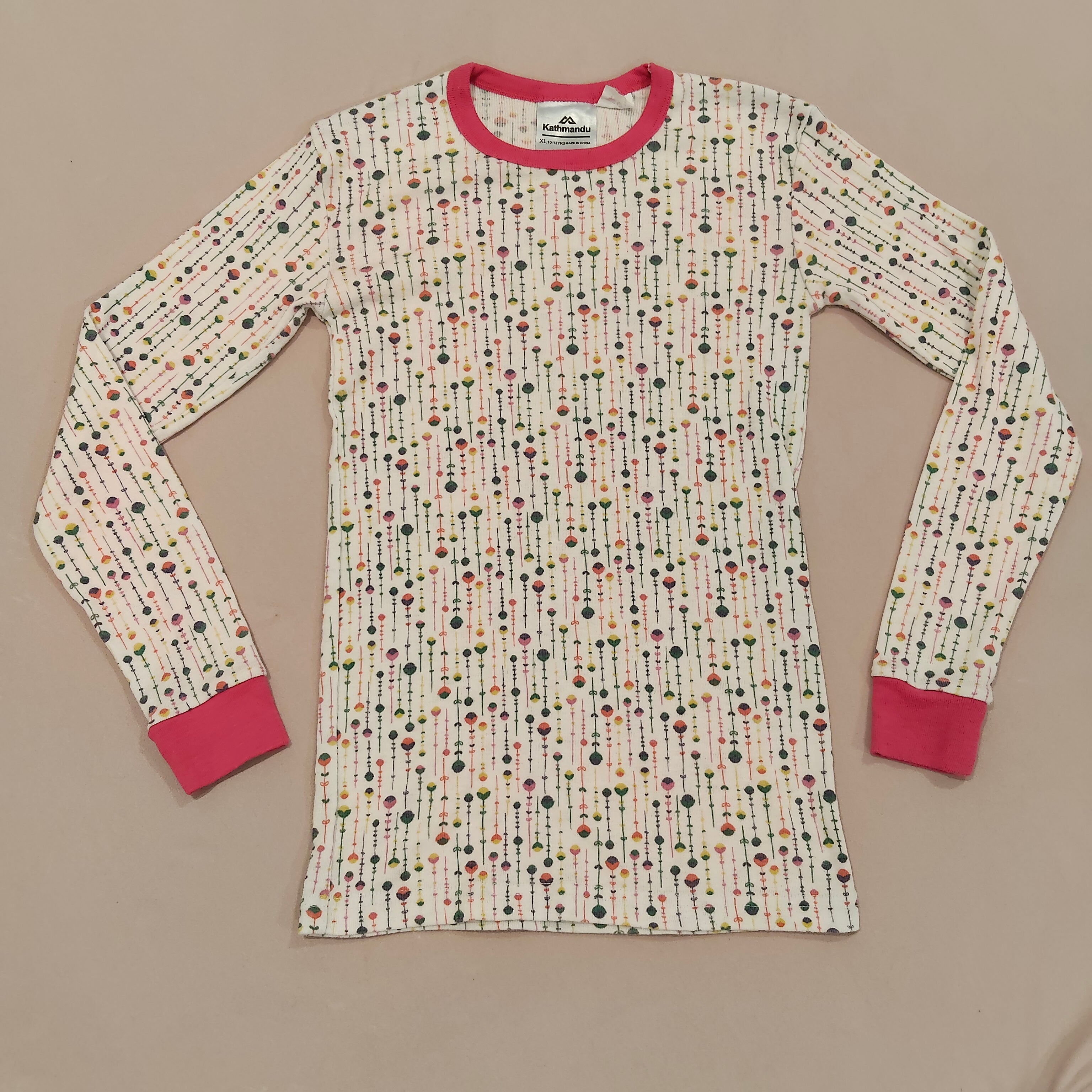 KATHMANDU thermal top size 10-12y girls Polypro long sleeve