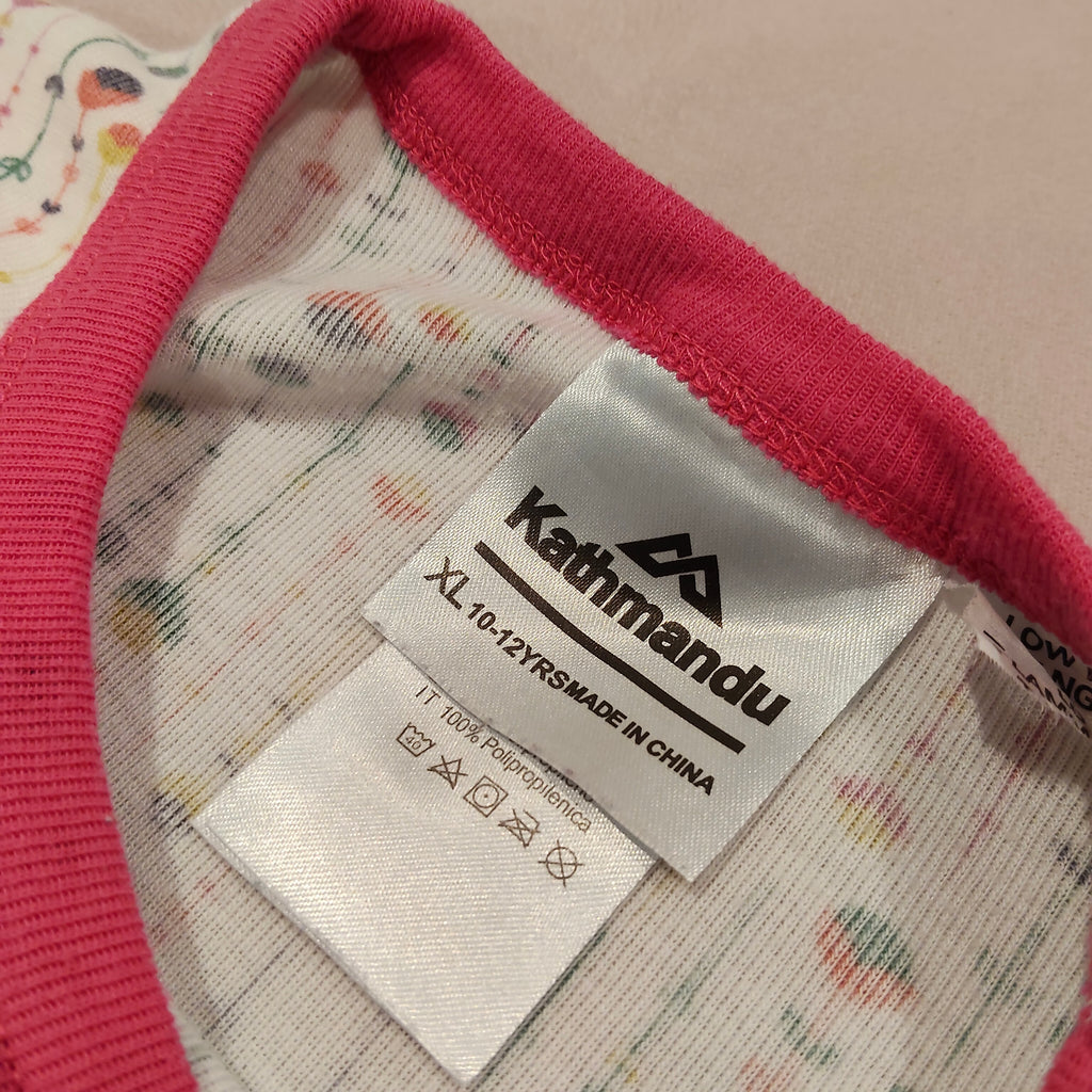 KATHMANDU thermal top size 10-12y girls Polypro long sleeve