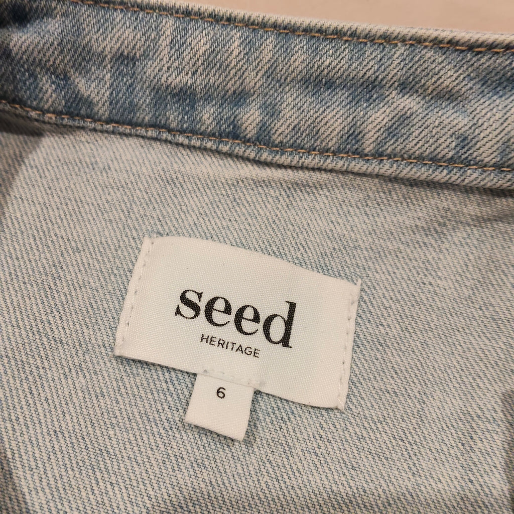 SEED denim jacket size 14-16y girls (or size 6 women)