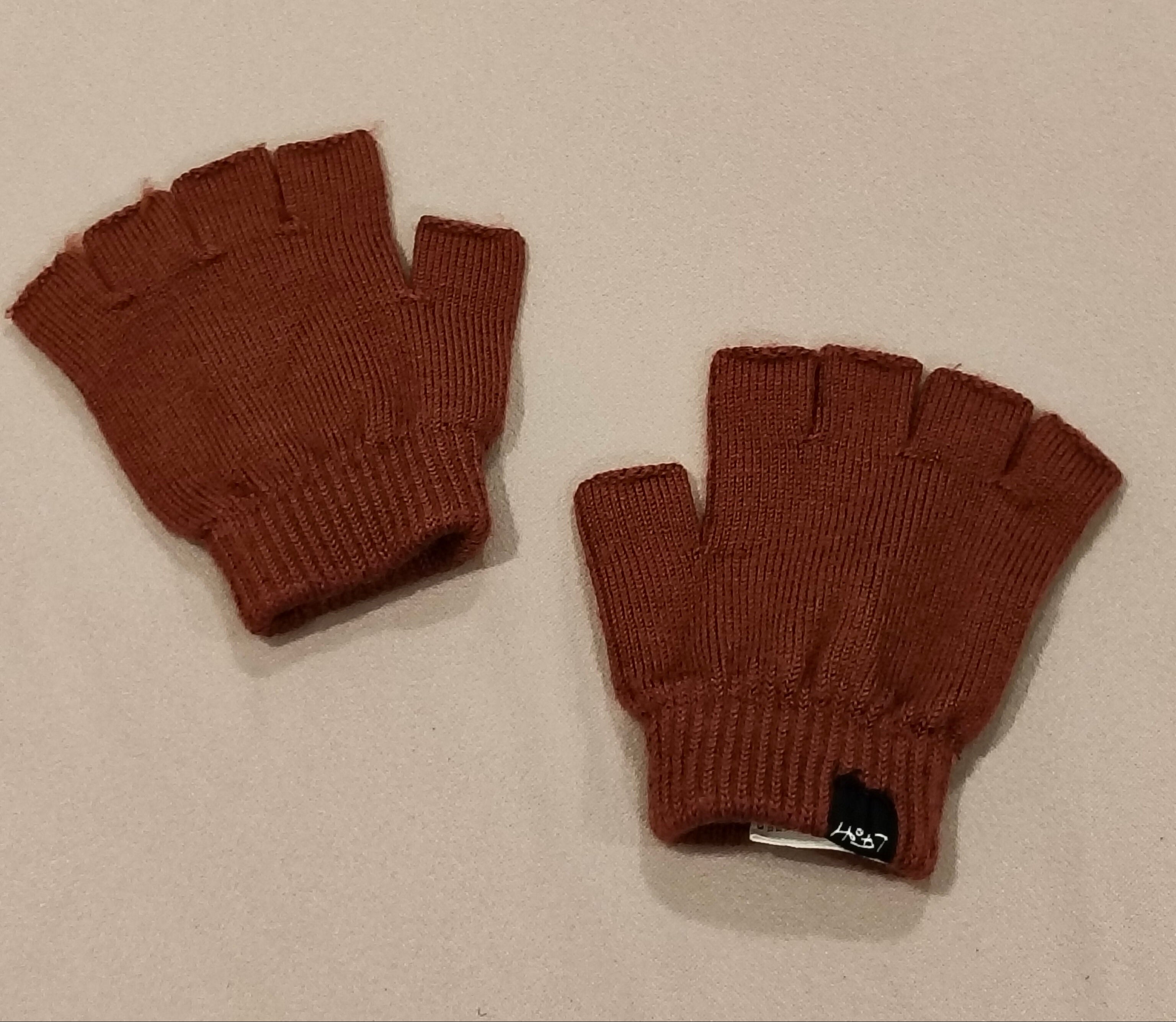 Little Flocks or Horrors Merino gloves fingerless size M unisex kids (4y+)