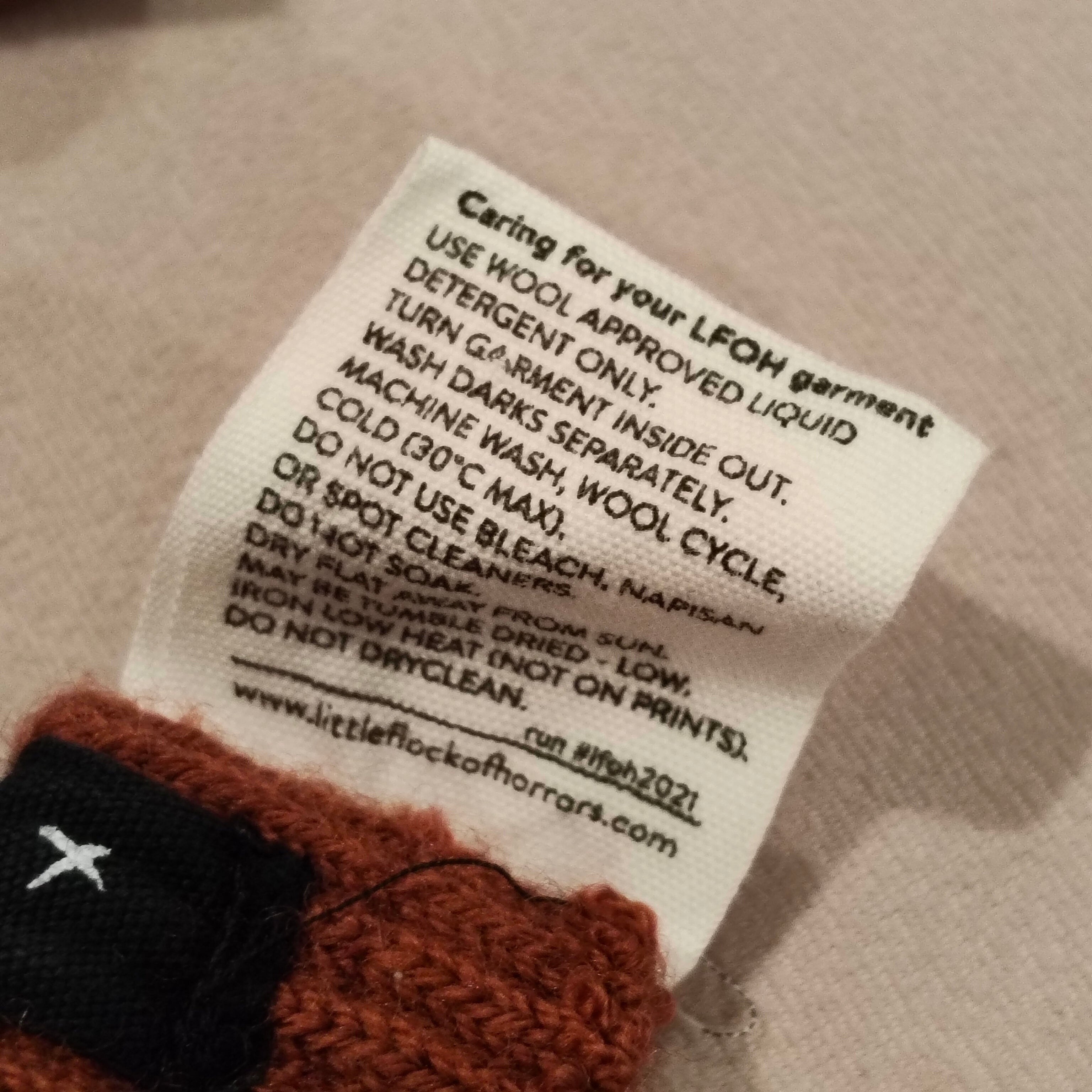 Little Flocks or Horrors Merino gloves fingerless size M unisex kids (4y+)