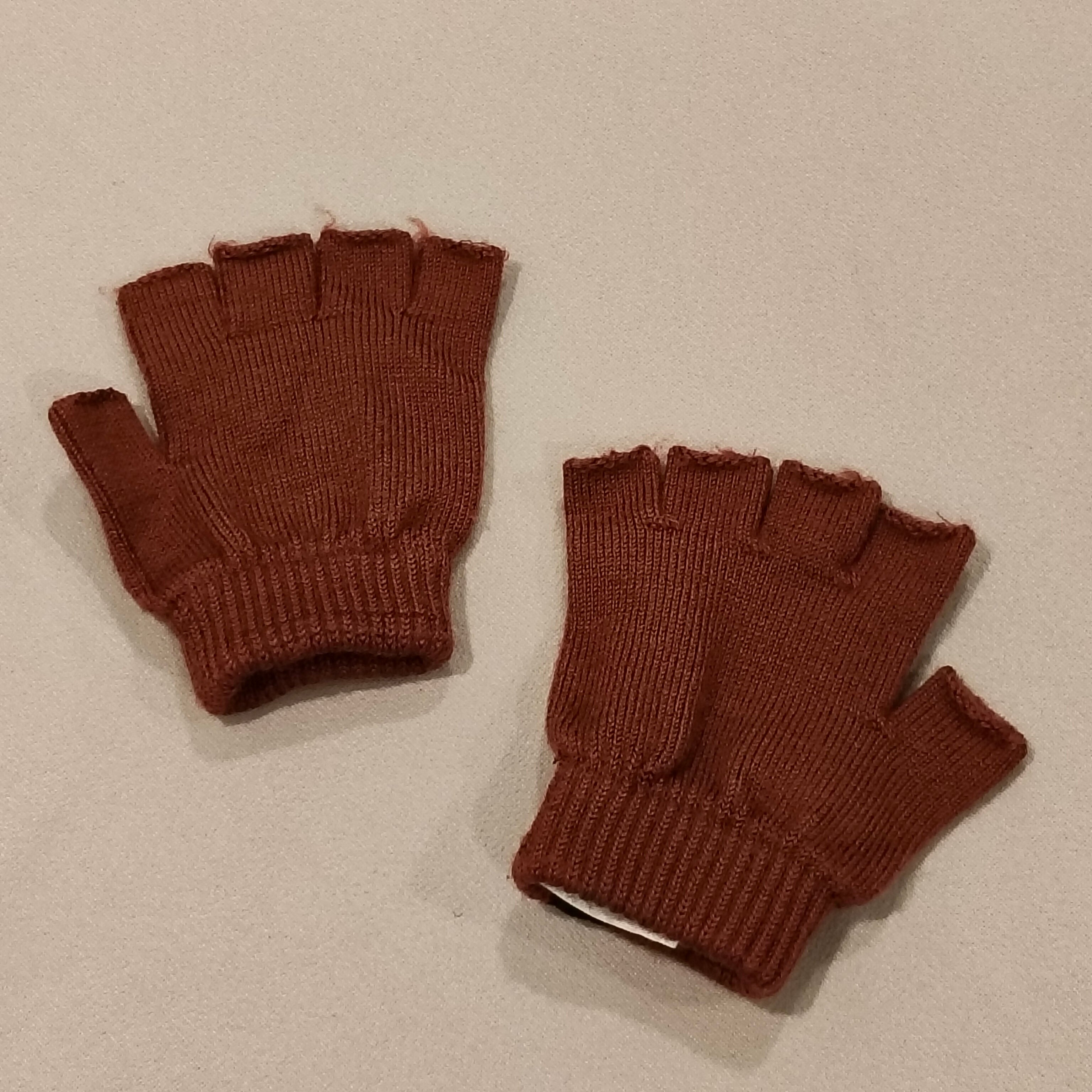 Little Flocks or Horrors Merino gloves fingerless size M unisex kids (4y+)