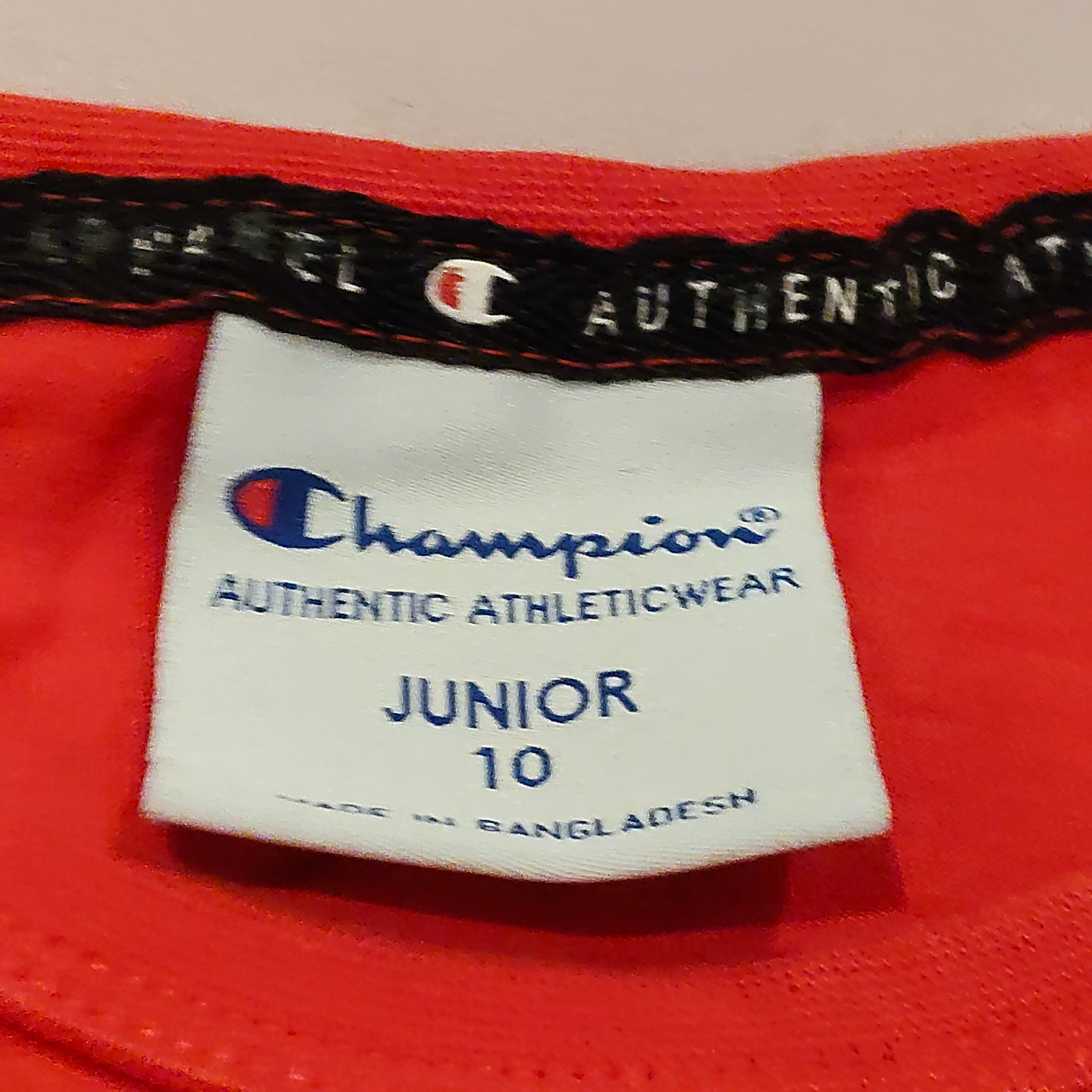 CHAMPION tee size 10y boys red short sleeve