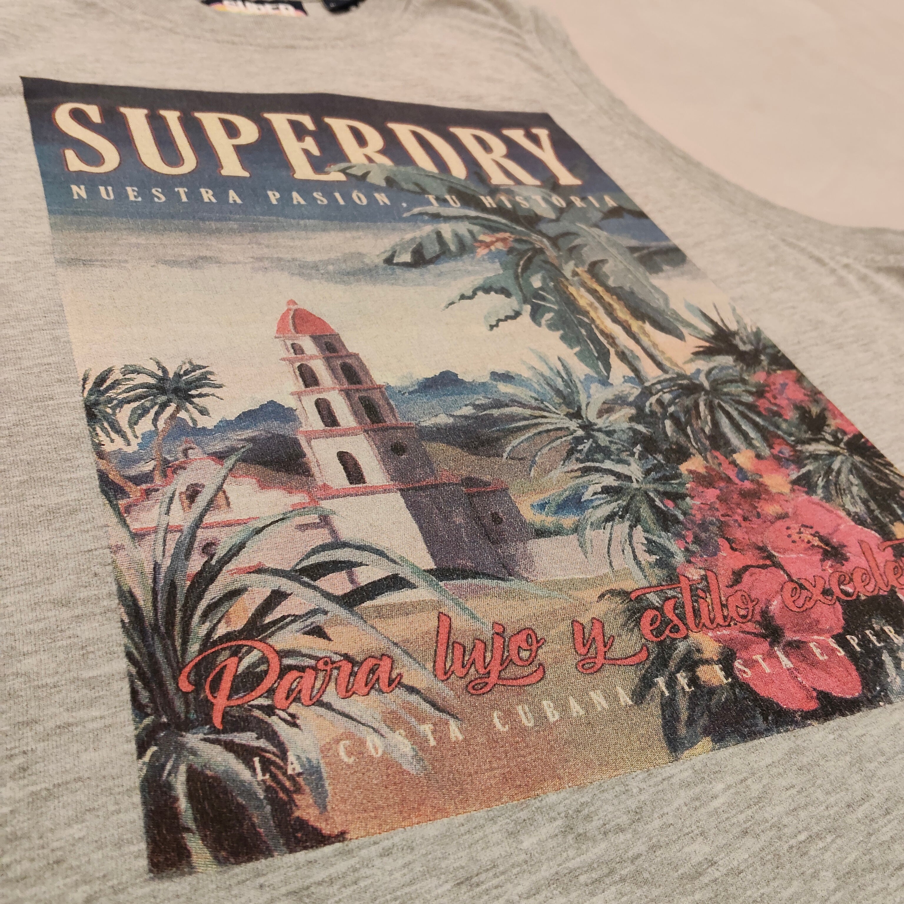 SUPERDRY tank top size 12 Women grey