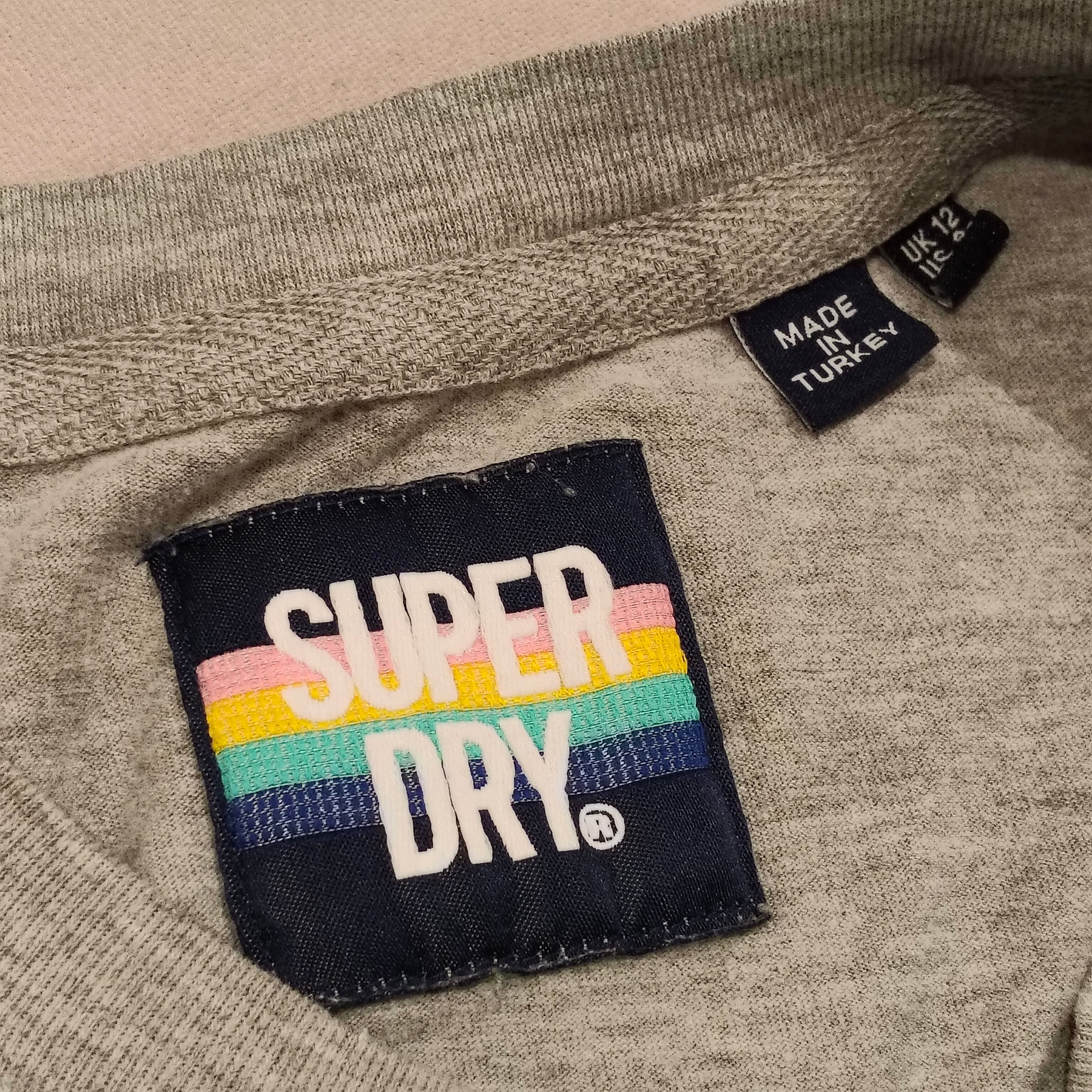 SUPERDRY tank top size 12 Women grey