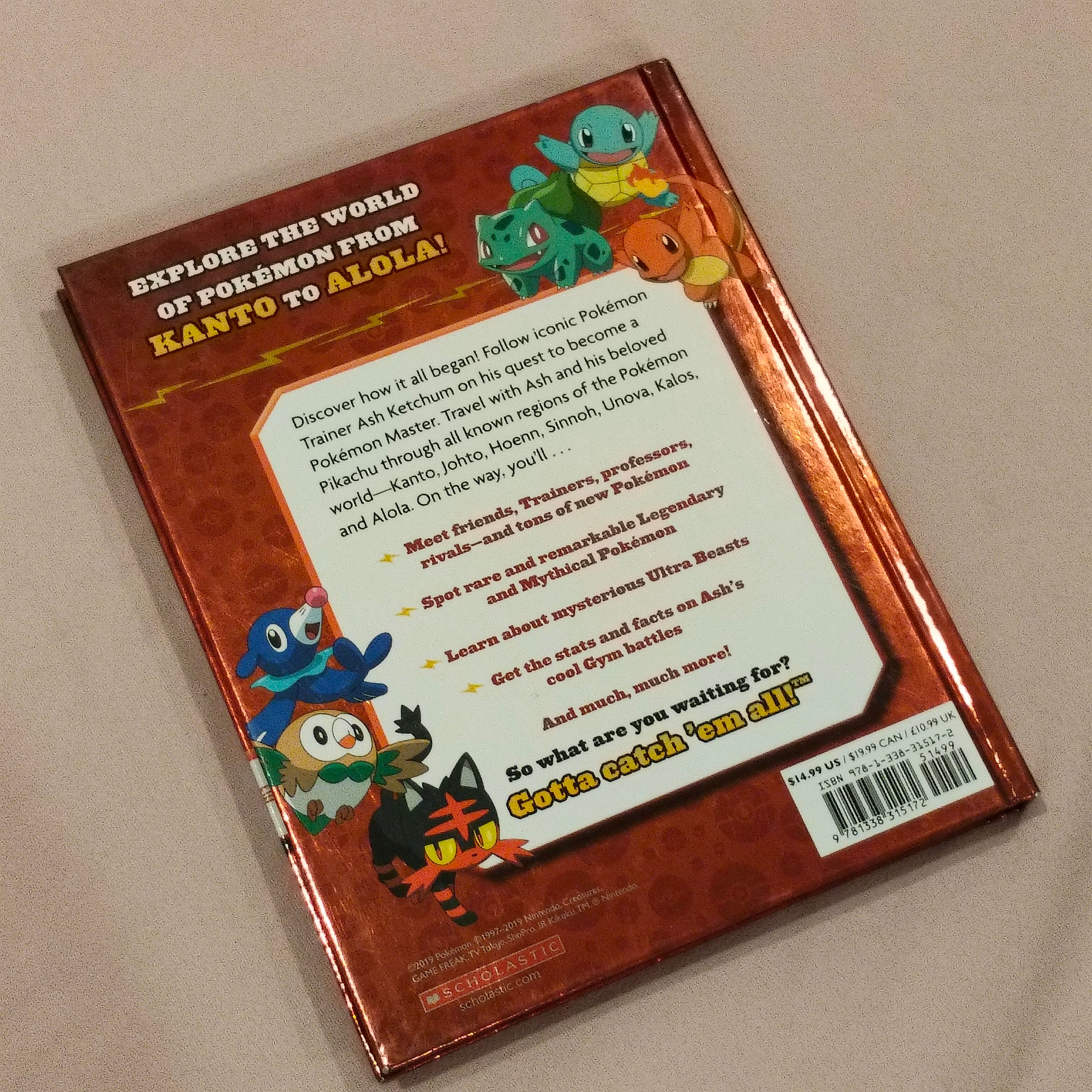 POKEMON Ash's Quest - Hardcover Book