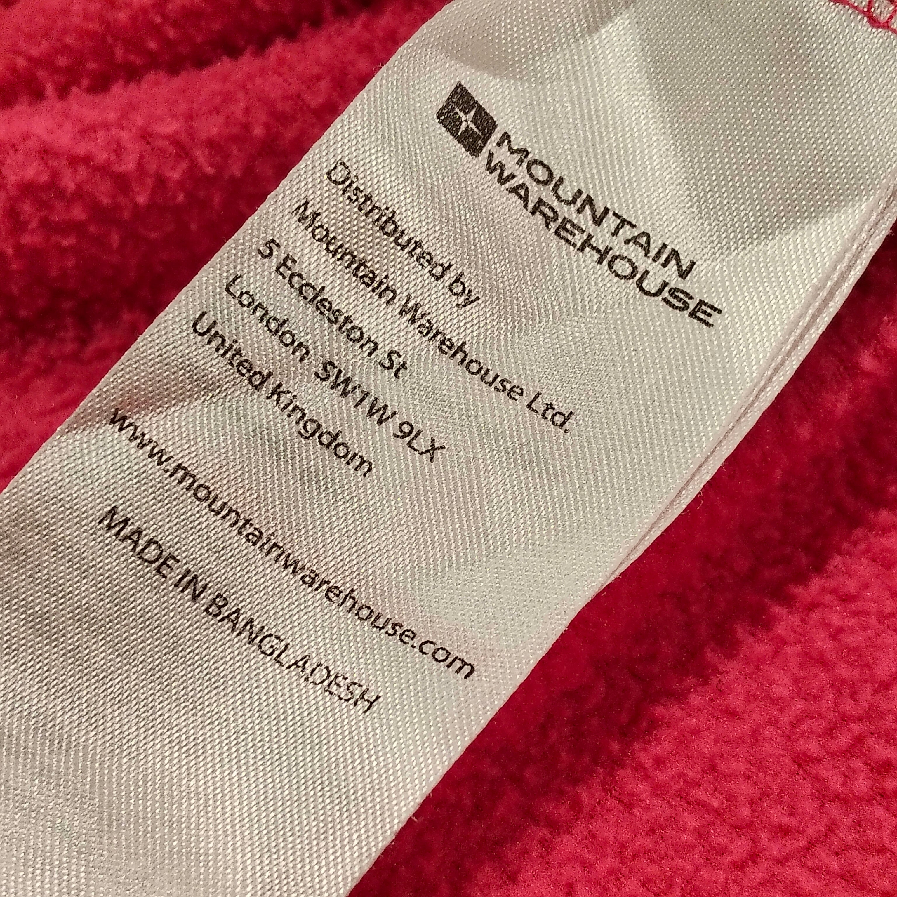 MOUNTAIN WAREHOUSE fleece jumper size 11-12y girls pink