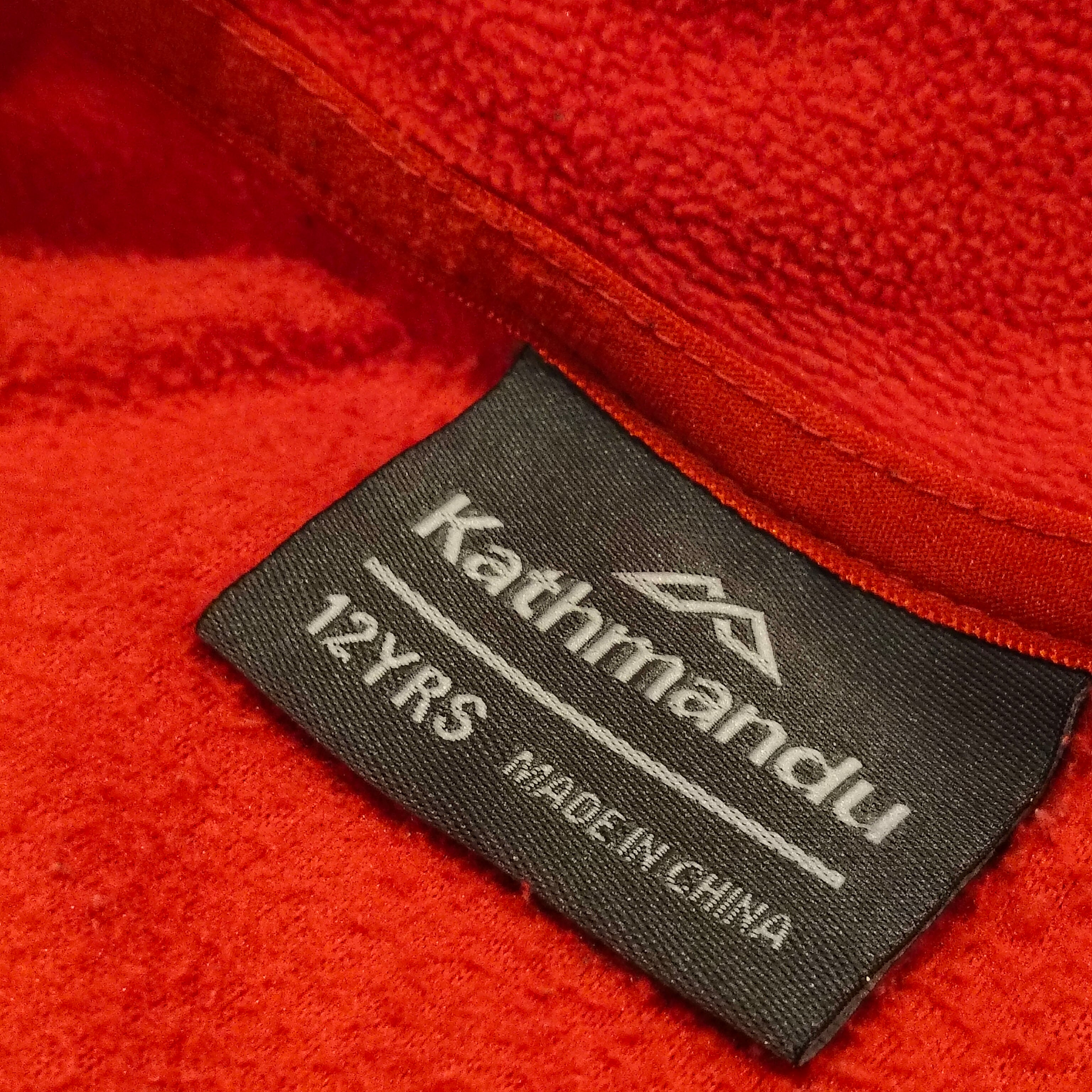 KATHMANDU fleece jumper size 12y unisex kids red