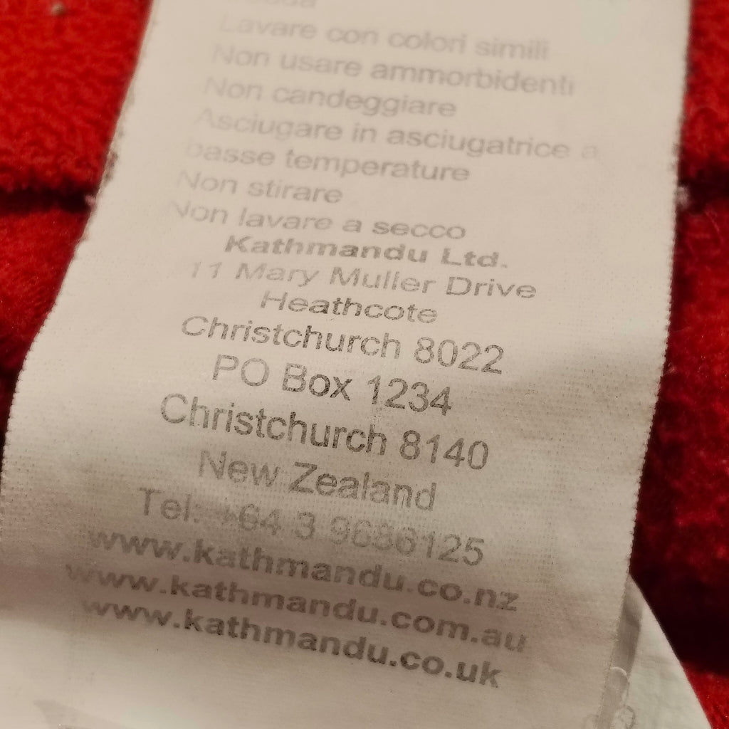 KATHMANDU fleece jumper size 12y unisex kids red