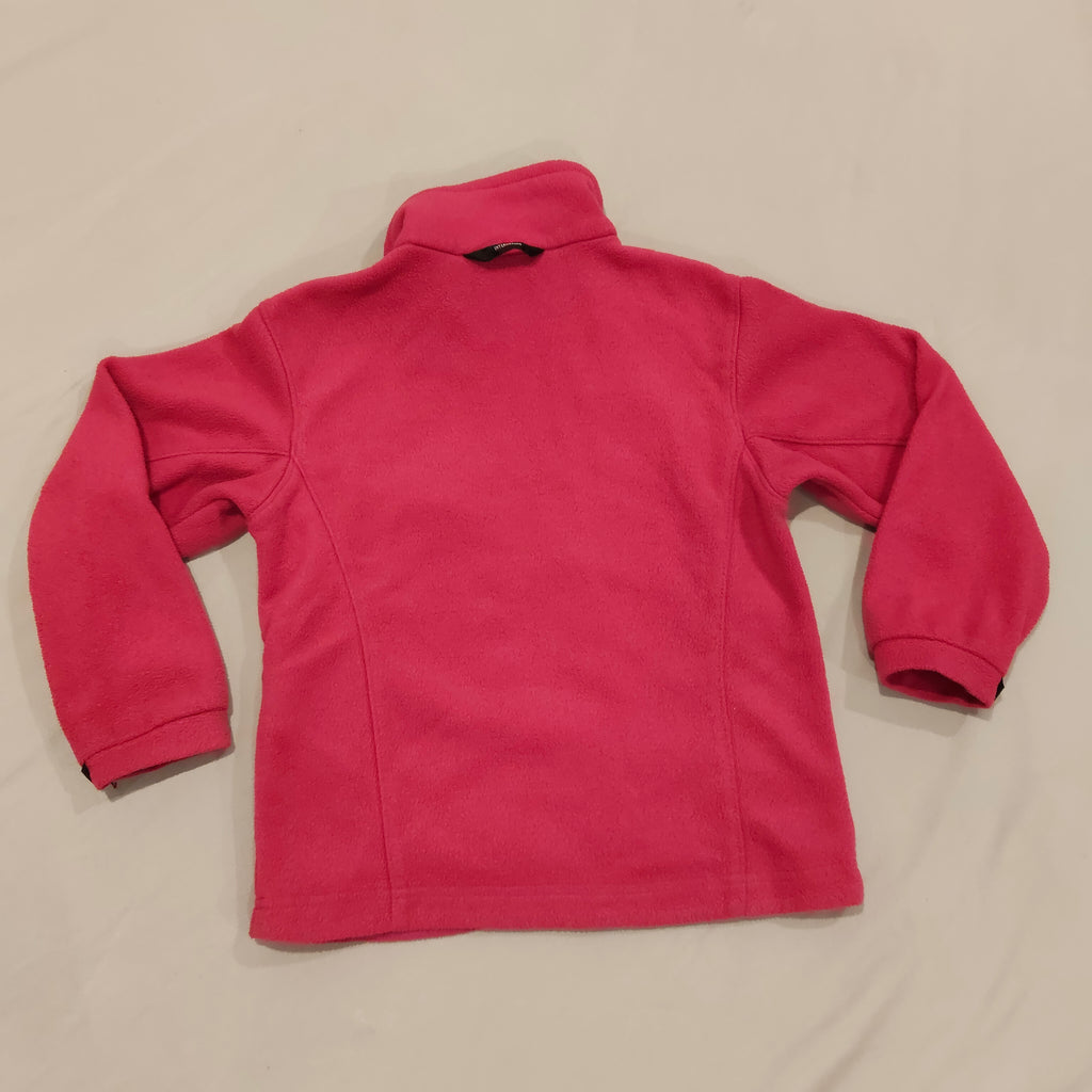 COLUMBIA fleece jumper size 7-8 girls pink zip up