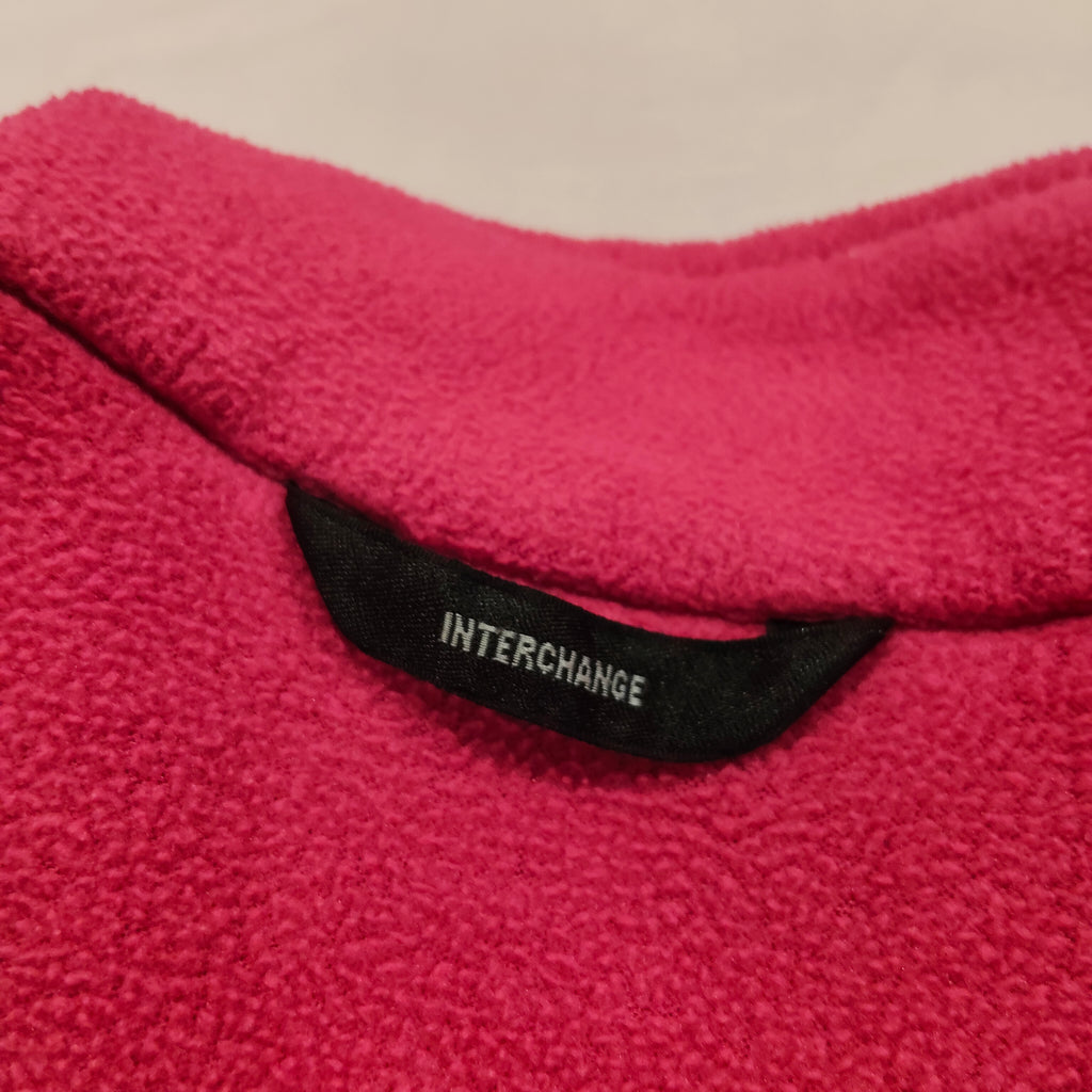 COLUMBIA fleece jumper size 7-8 girls pink zip up