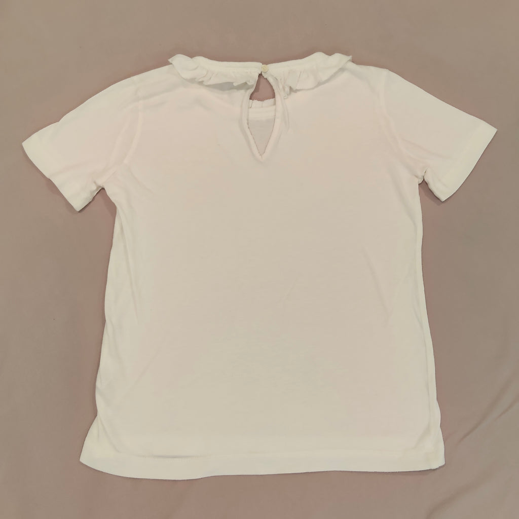 KAREN WALKER top size 8 Womens white short sleeve