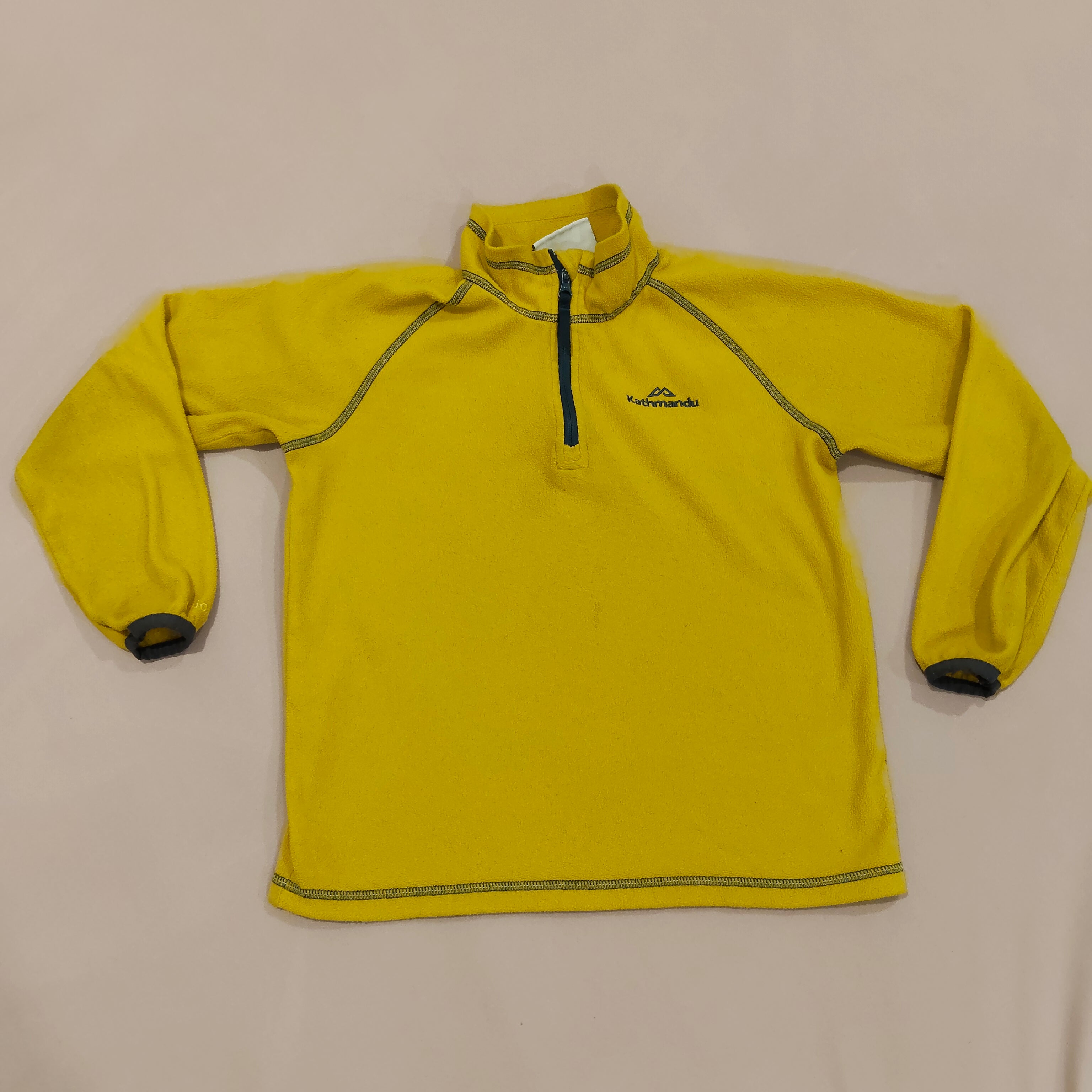 KATHMANDU fleece jumper size 6yrs unisex kids yellow