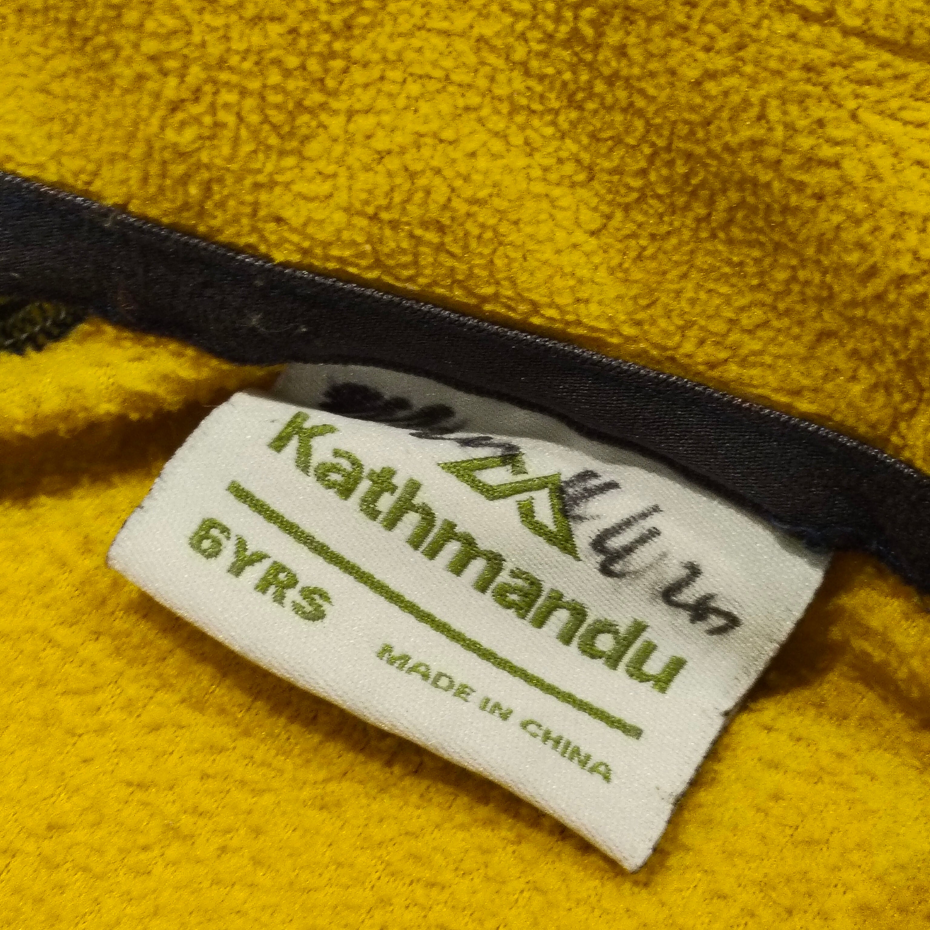 KATHMANDU fleece jumper size 6yrs unisex kids yellow