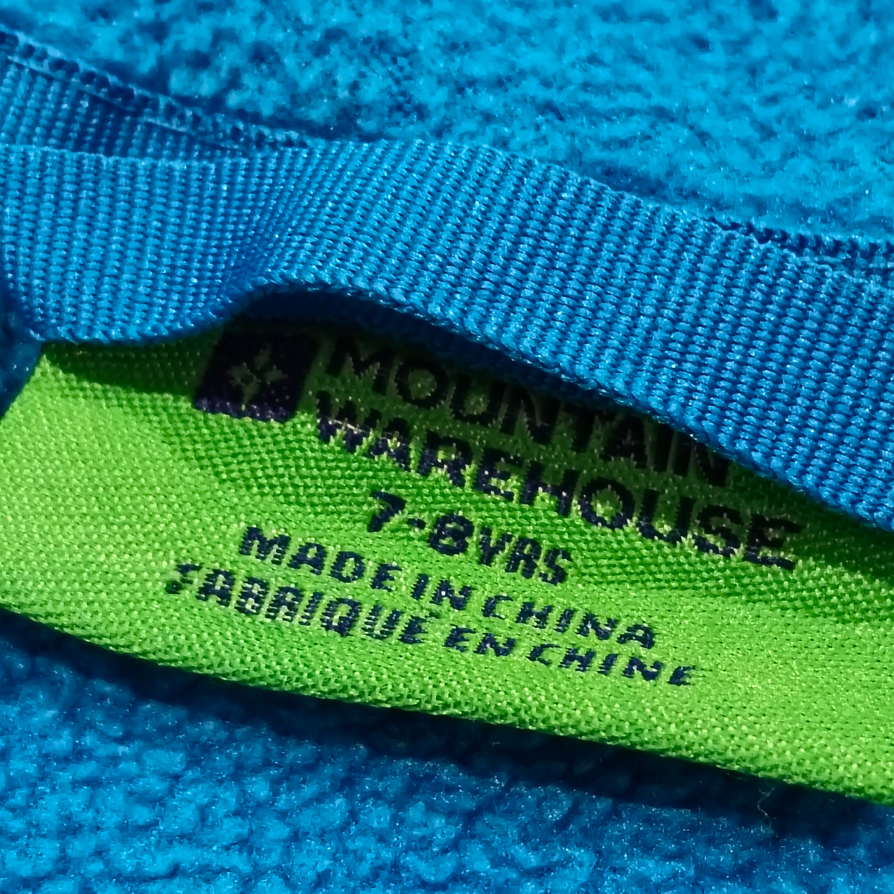 MOUNTAIN WAREHOUSE zip up jumper size 7-8yrs blue