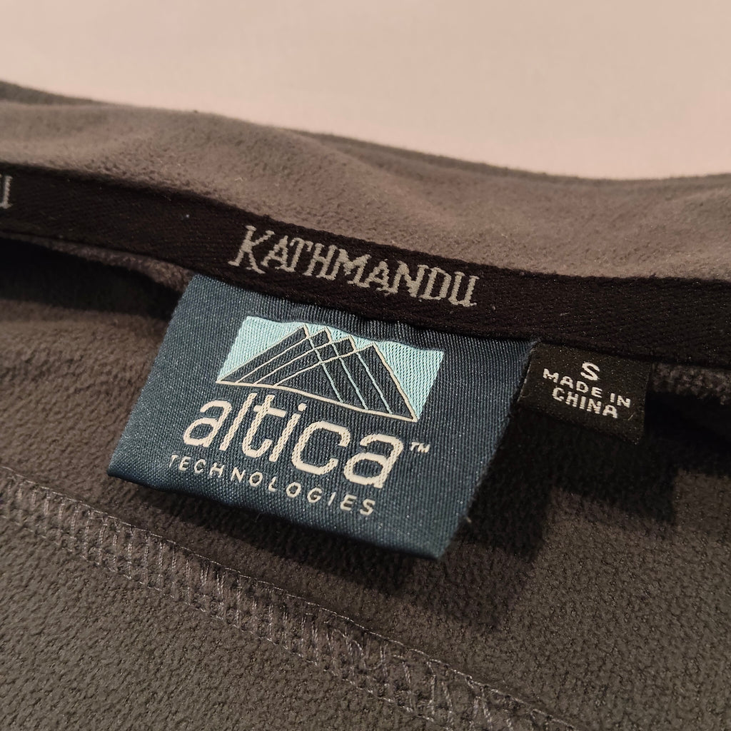 KATHMANDU zip up fleece jumper size S Mens grey