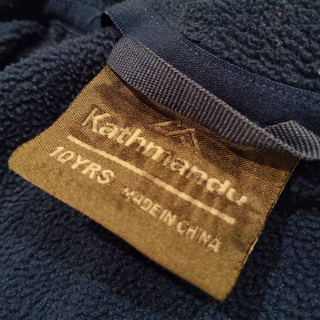 KATHMANDU zip up fleece jumper size 10 yrs boys blue