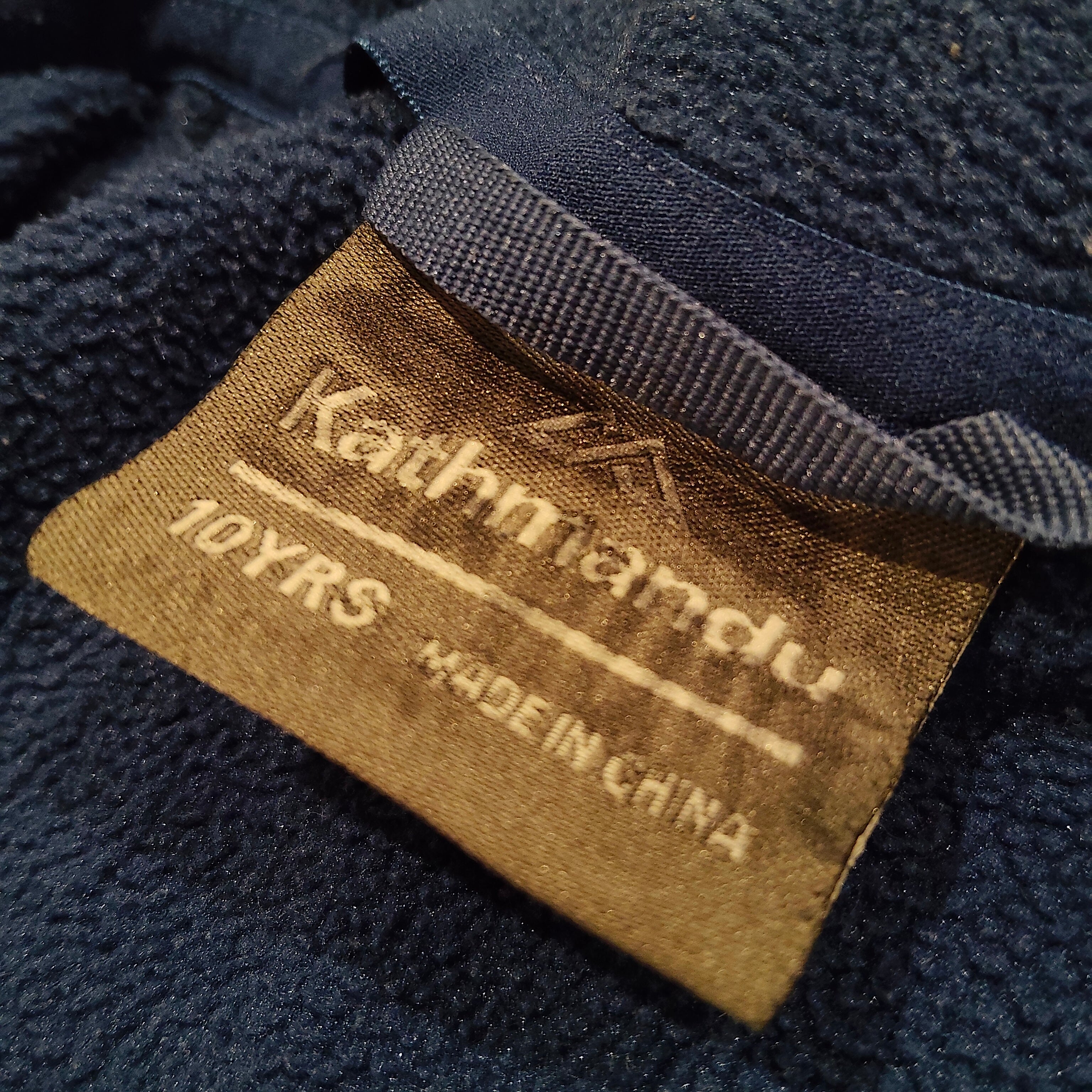 KATHMANDU zip up fleece jumper size 10 yrs boys blue