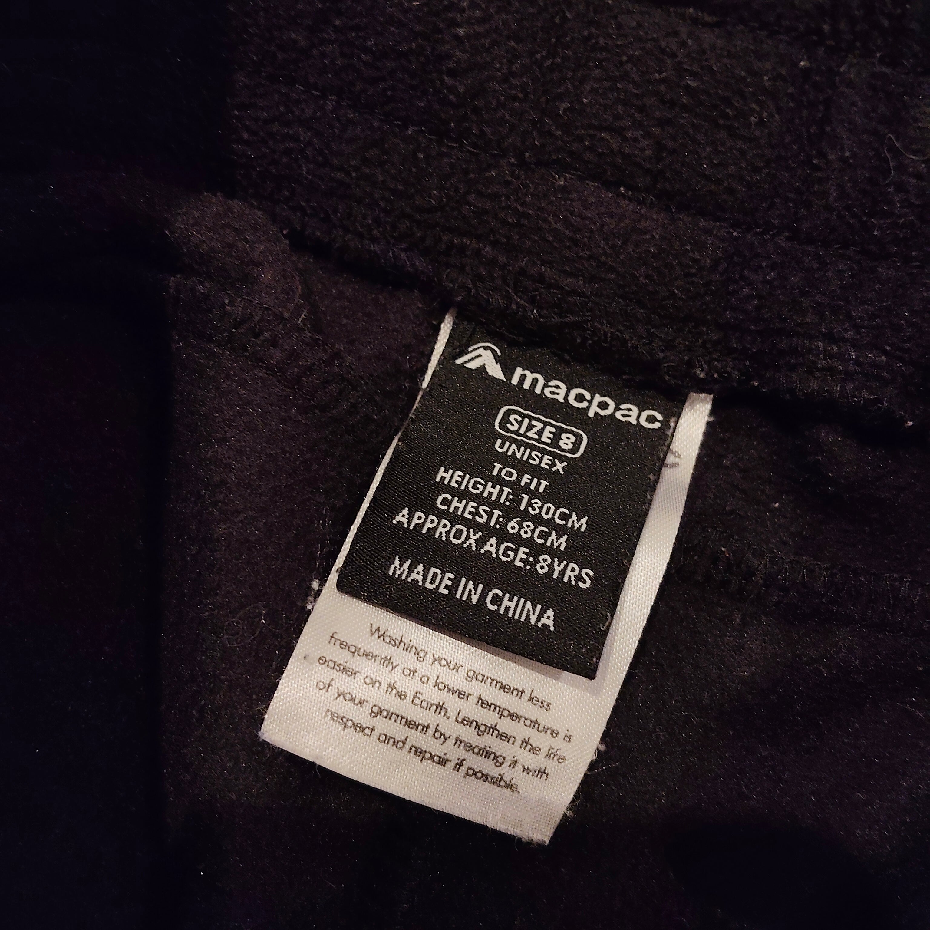 MACPAC fleece pants size 8yrs boys