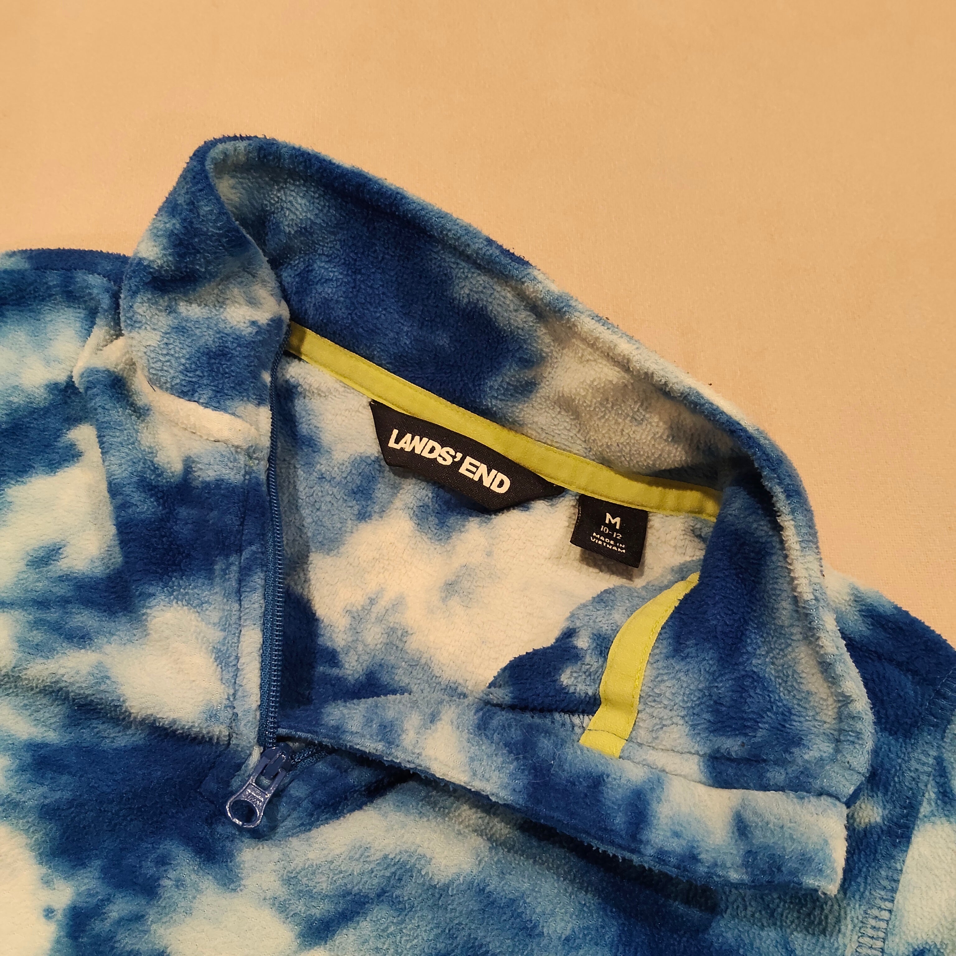 LANDS' END fleece jumper size 10-12y boys