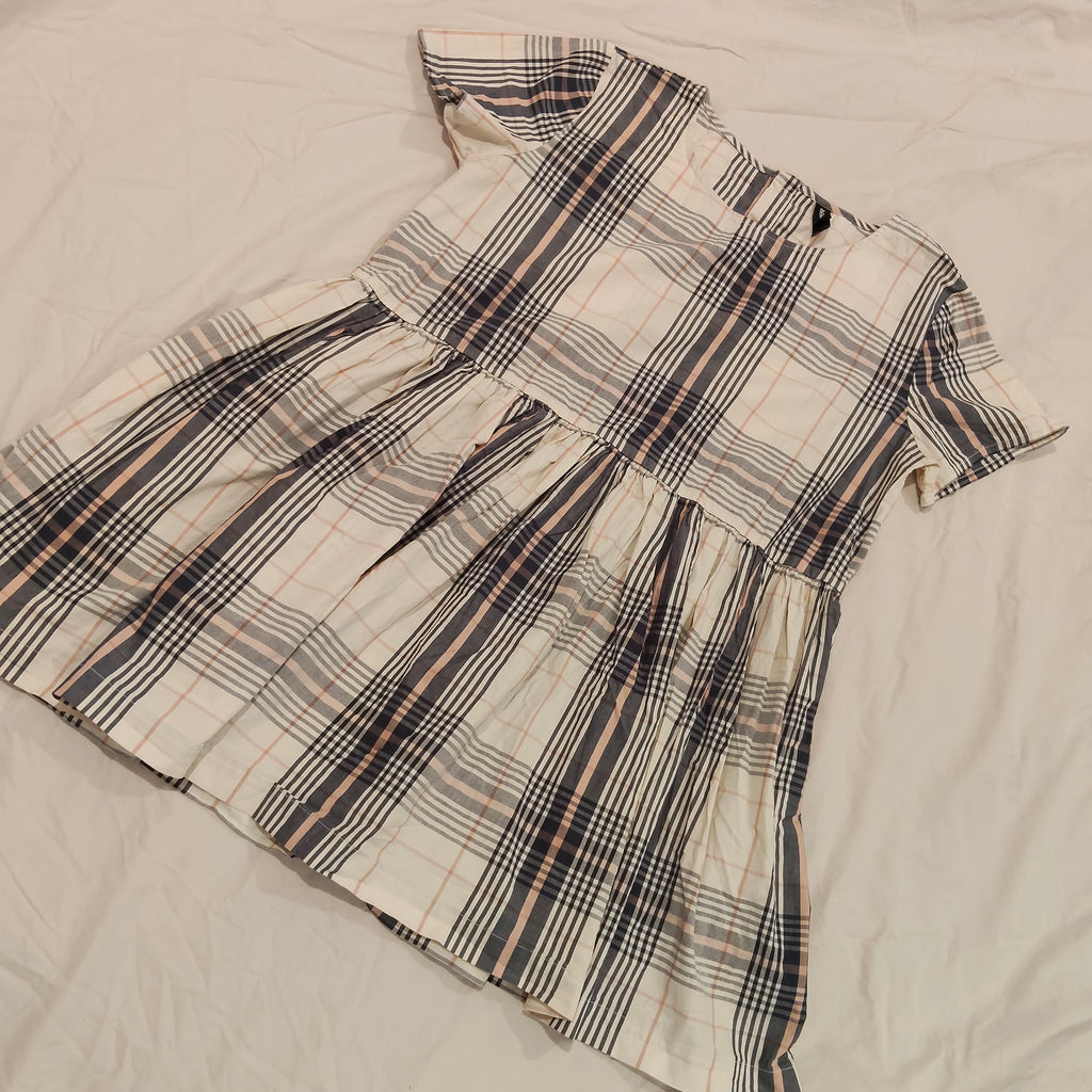 HUFFER checkered dress size 12 Womens