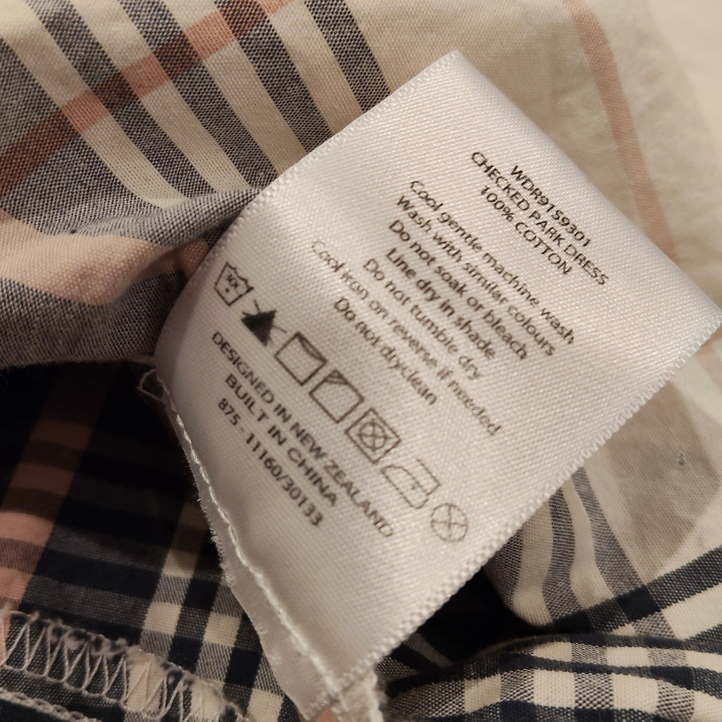 HUFFER checkered dress size 12 Womens