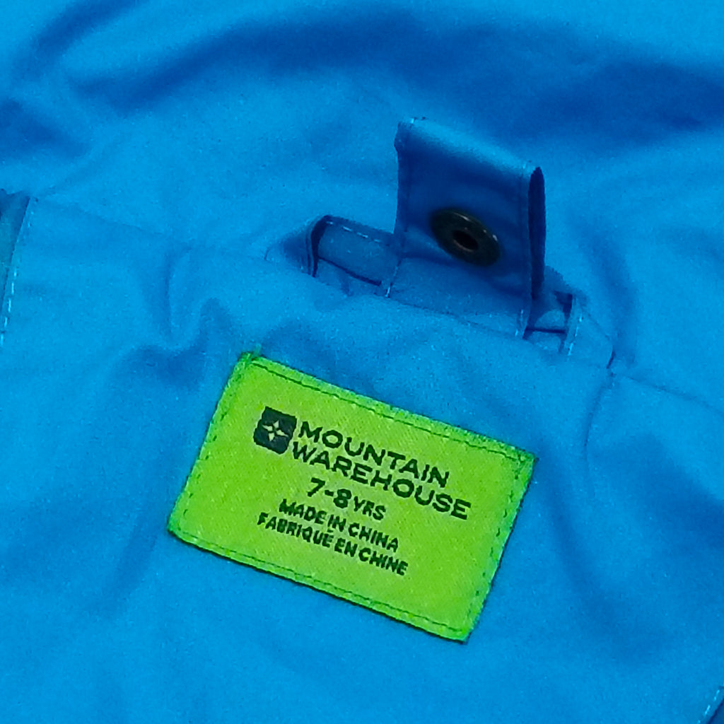 MOUNTAIN WAREHOUSE rain jacket size 7-8y boys blue