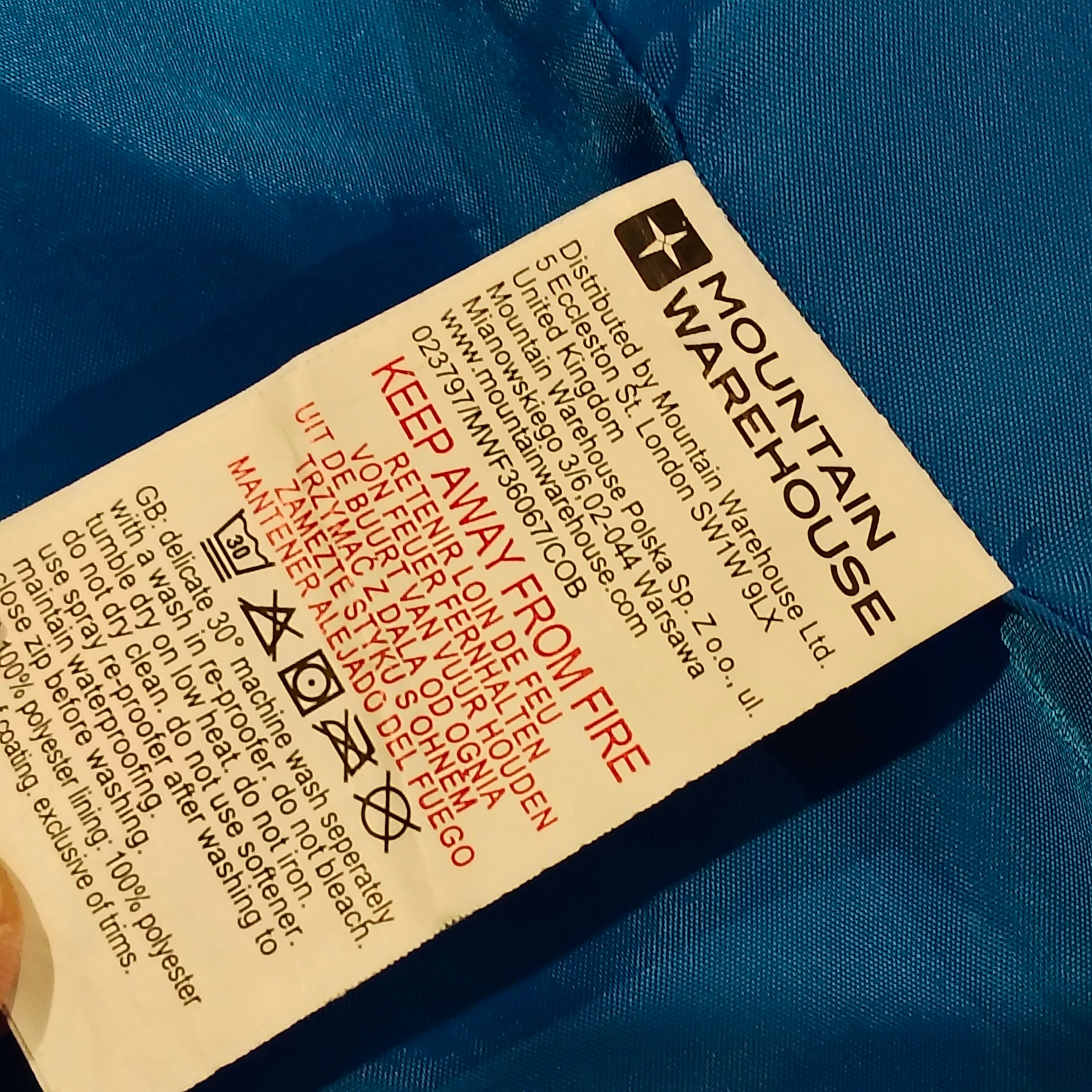 MOUNTAIN WAREHOUSE rain jacket size 7-8y boys blue