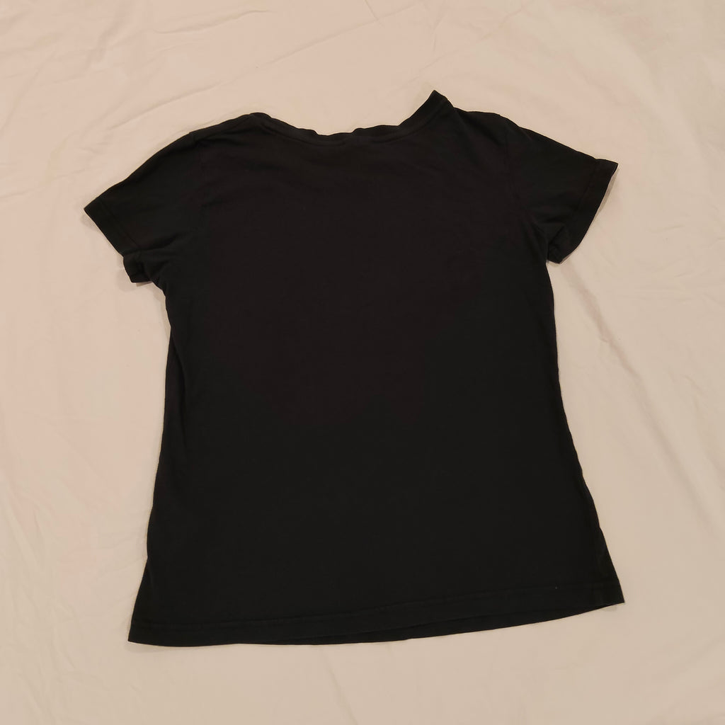 NEW BALANCE tee size girls 6-8y black short sleeve