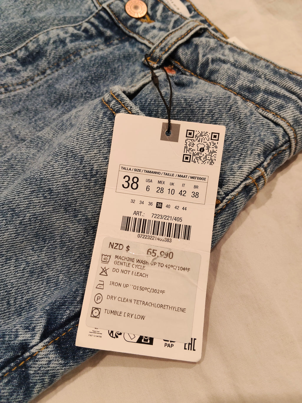 New ZARA mom jeans size 38 Women