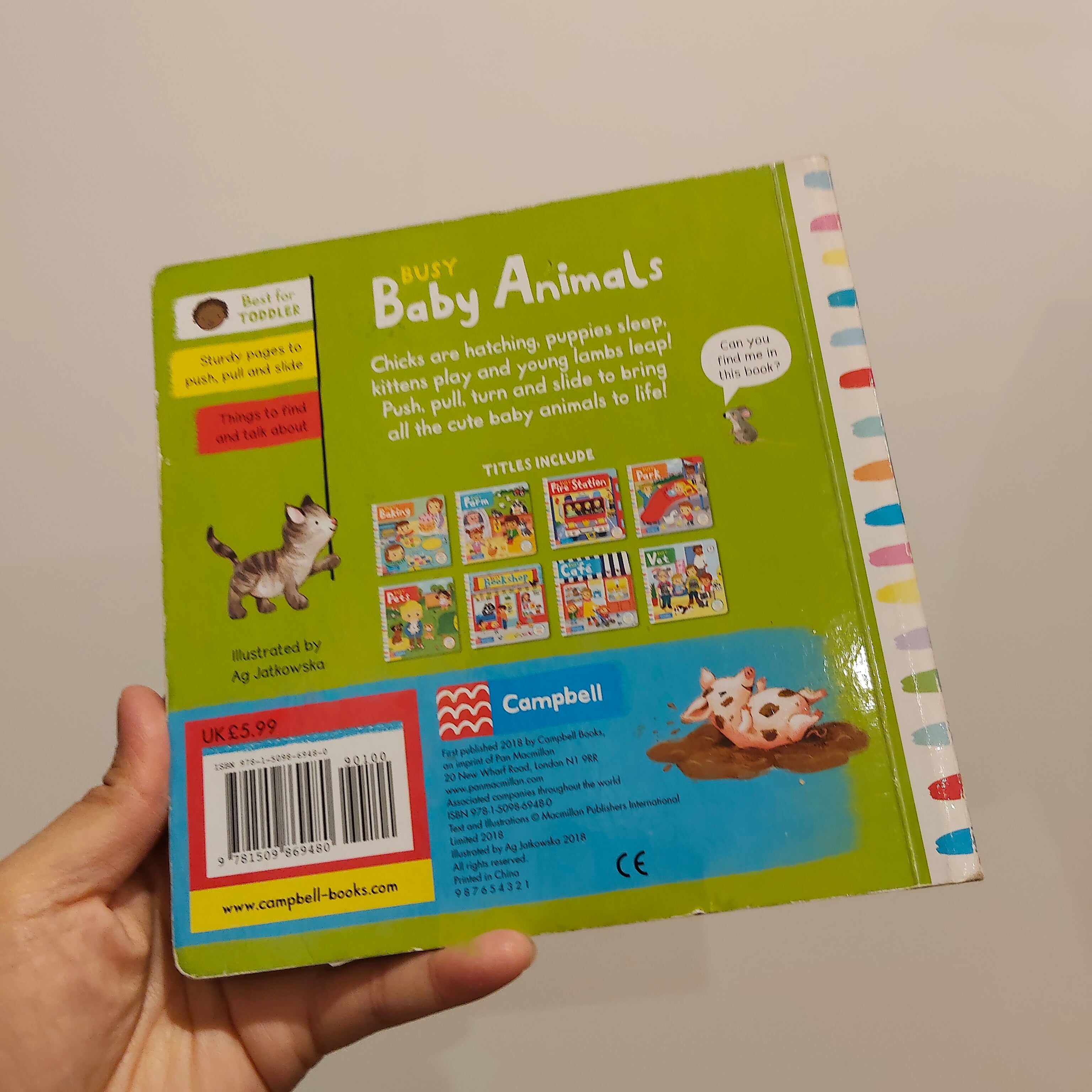 Busy Baby Animals Board Book