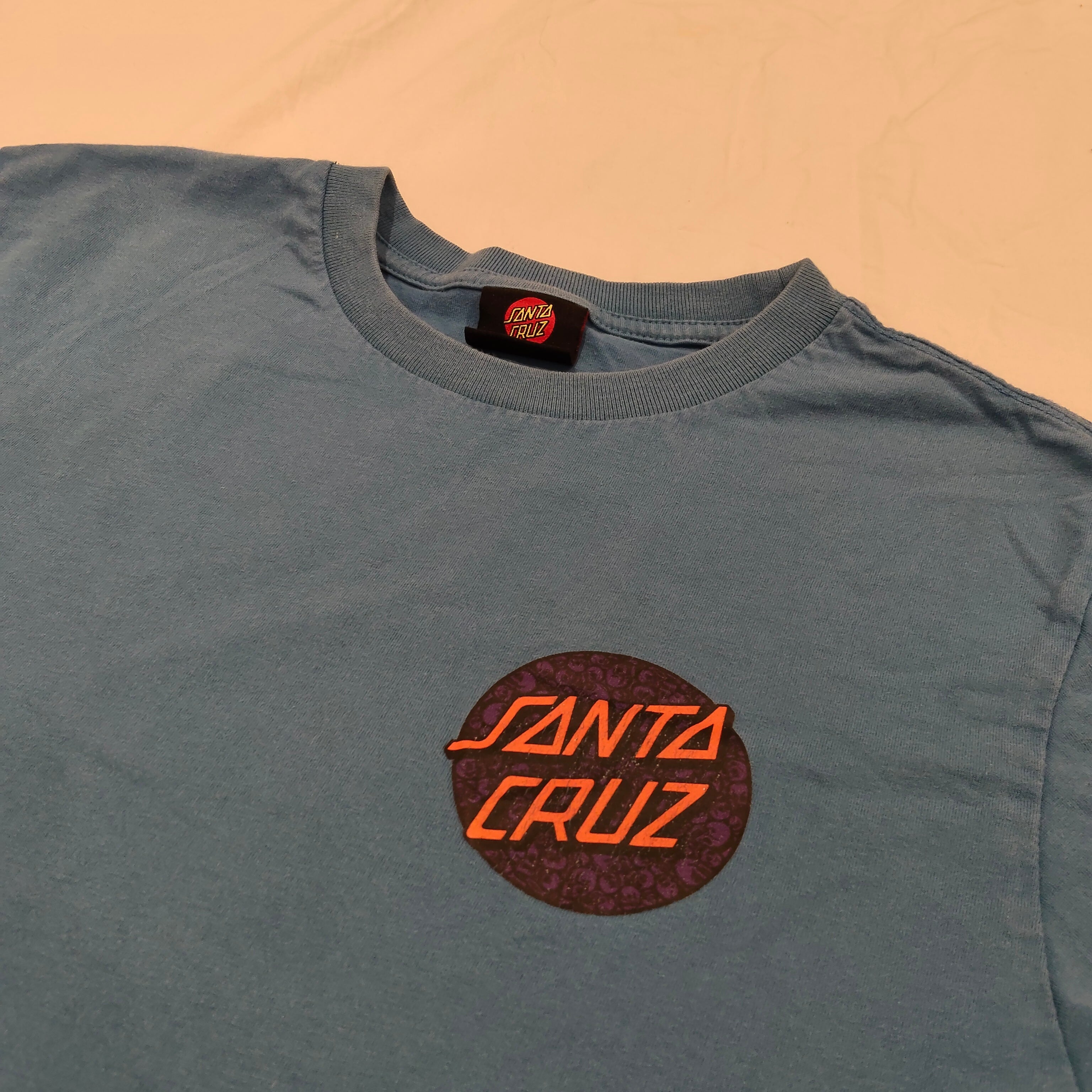 SANTA CRUZ tee size 14 boys short sleeve blue