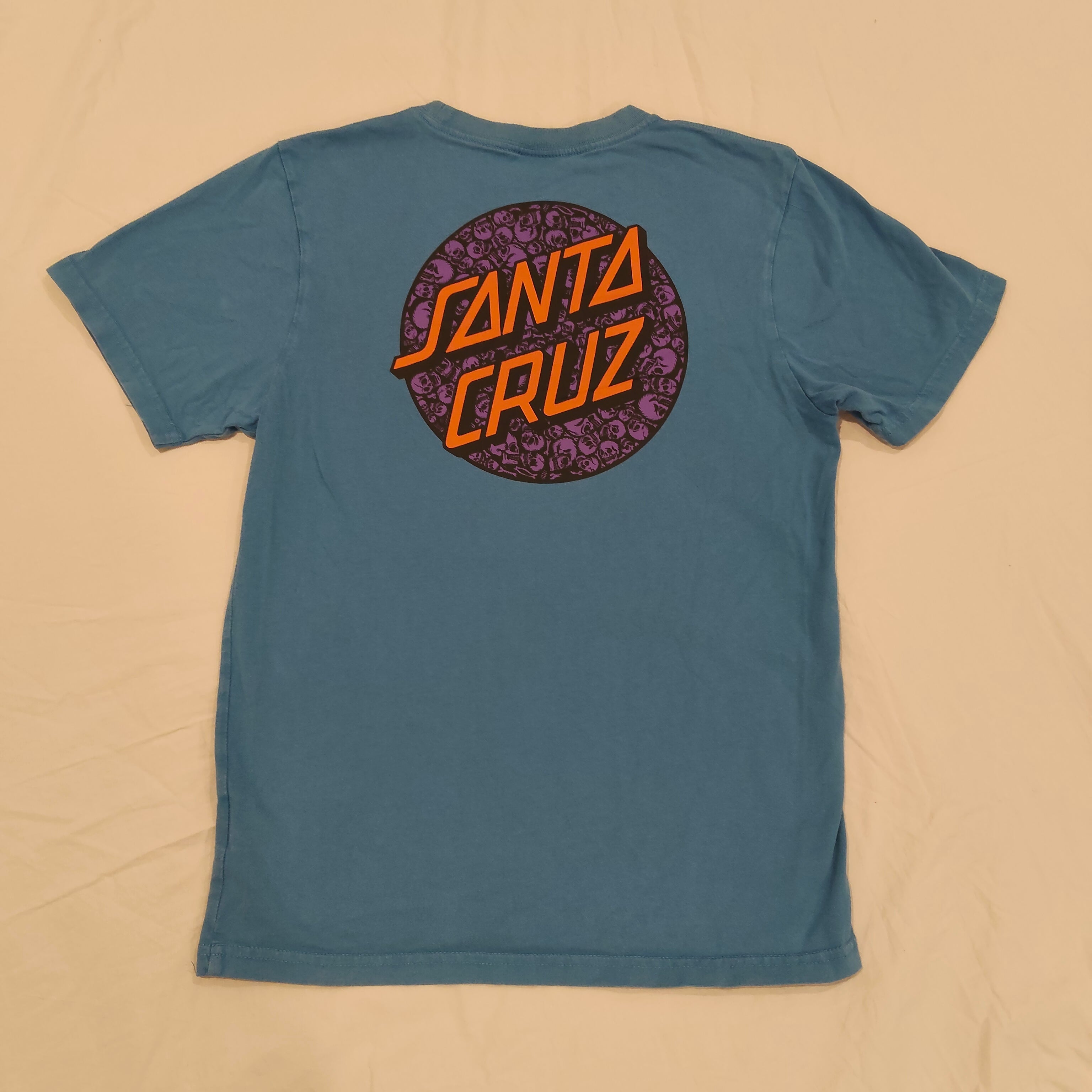 SANTA CRUZ tee size 14 boys short sleeve blue