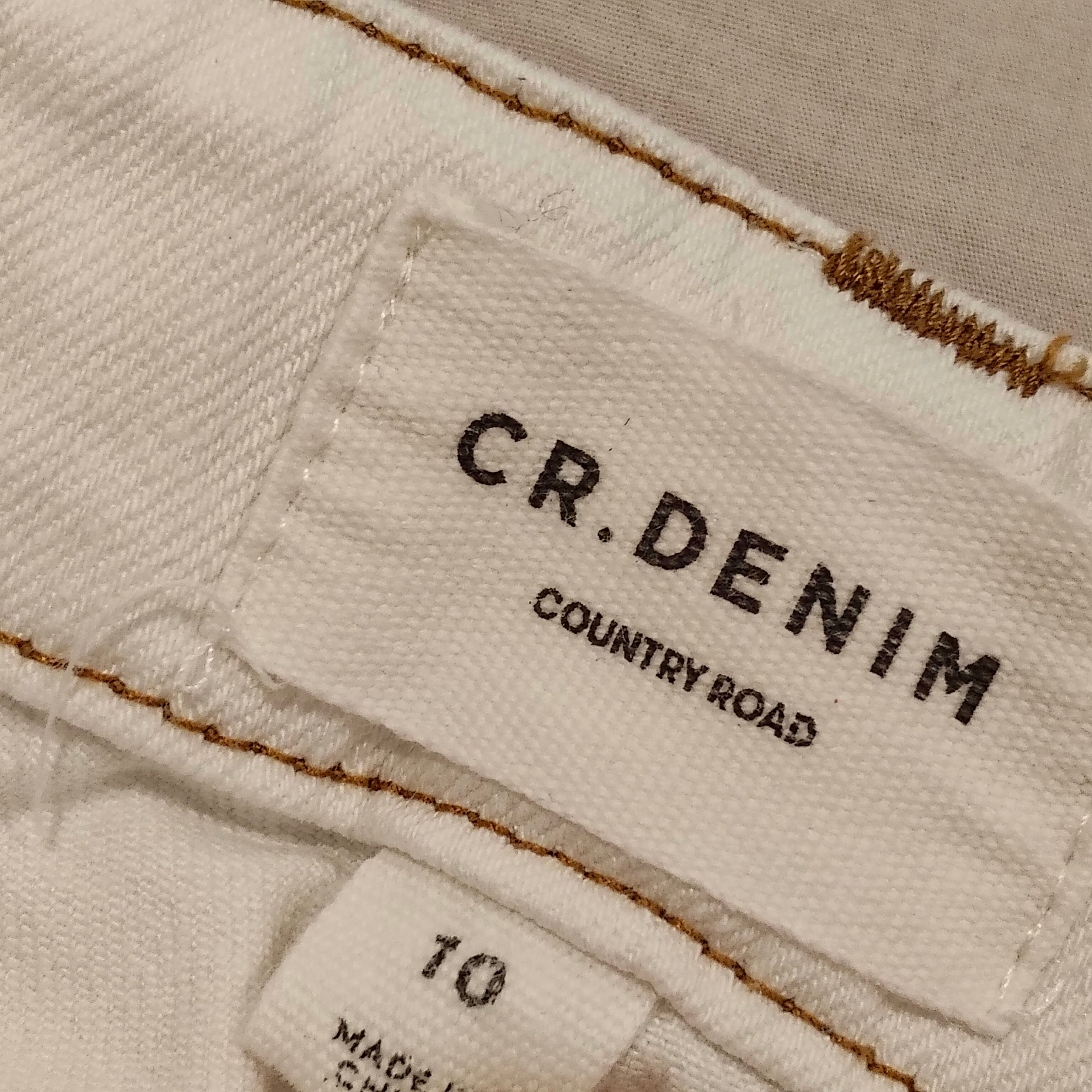 COUNTRY ROAD denim shorts size 10 girls white