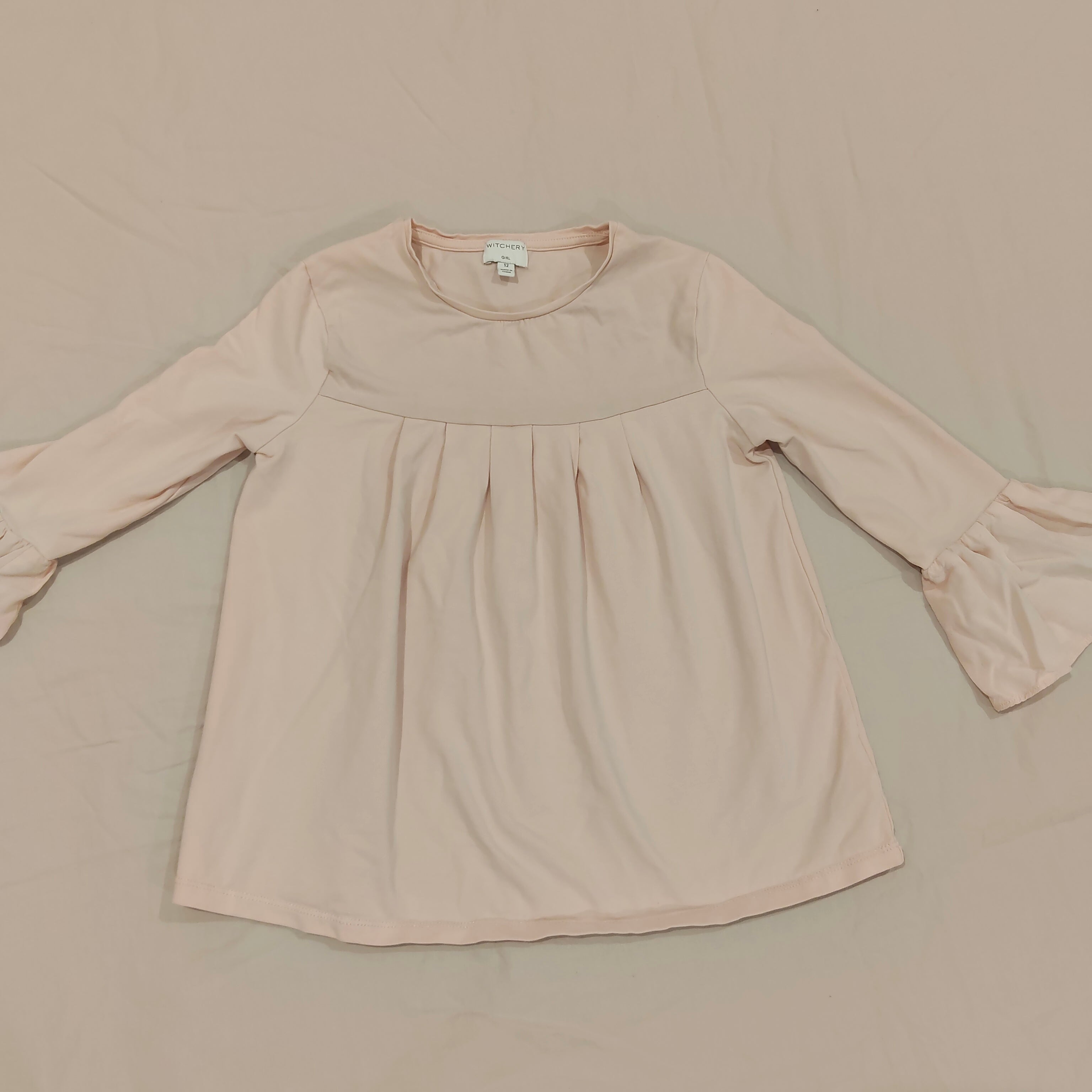 WITCHERY top size 12 Girls Blush Pink