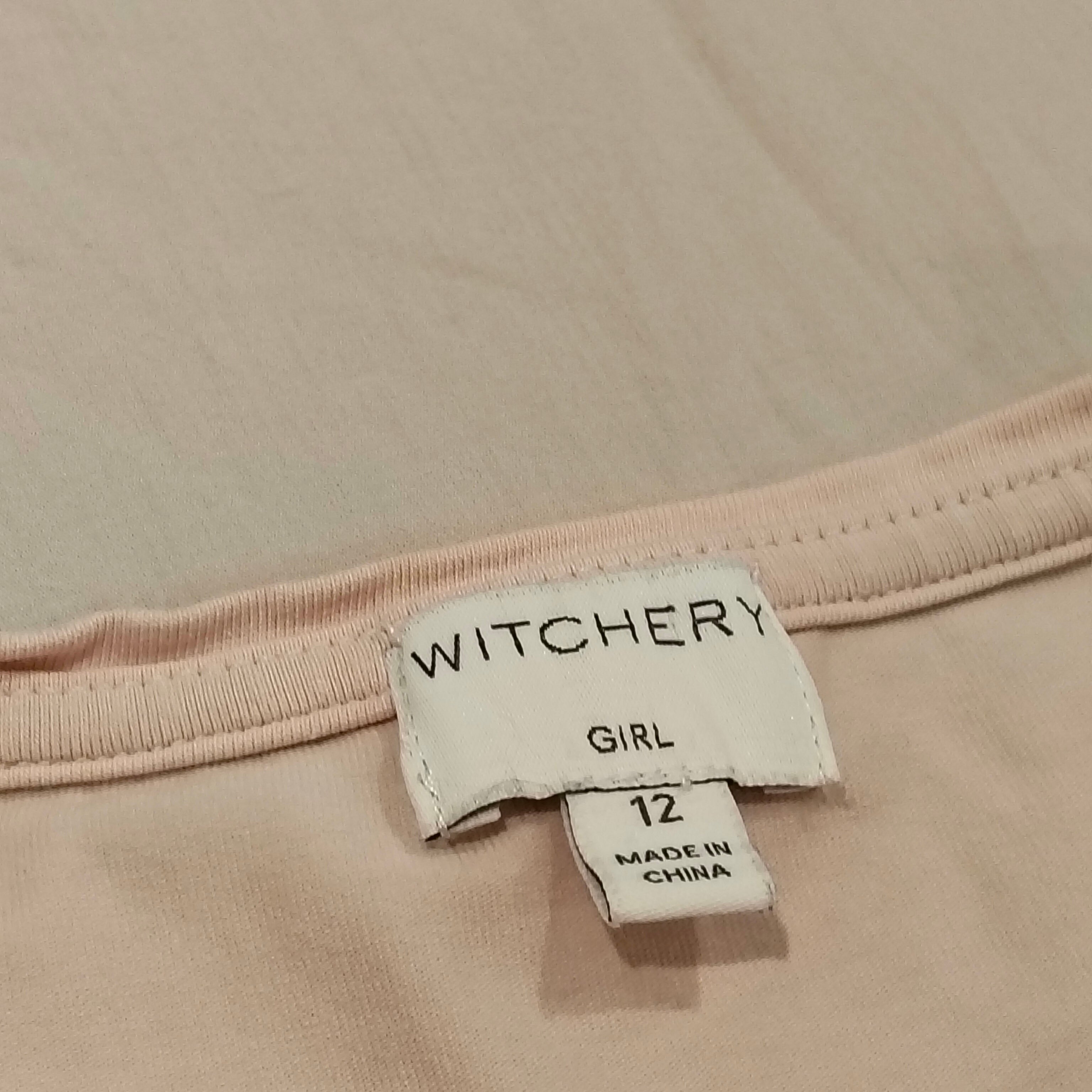 WITCHERY top size 12 Girls Blush Pink