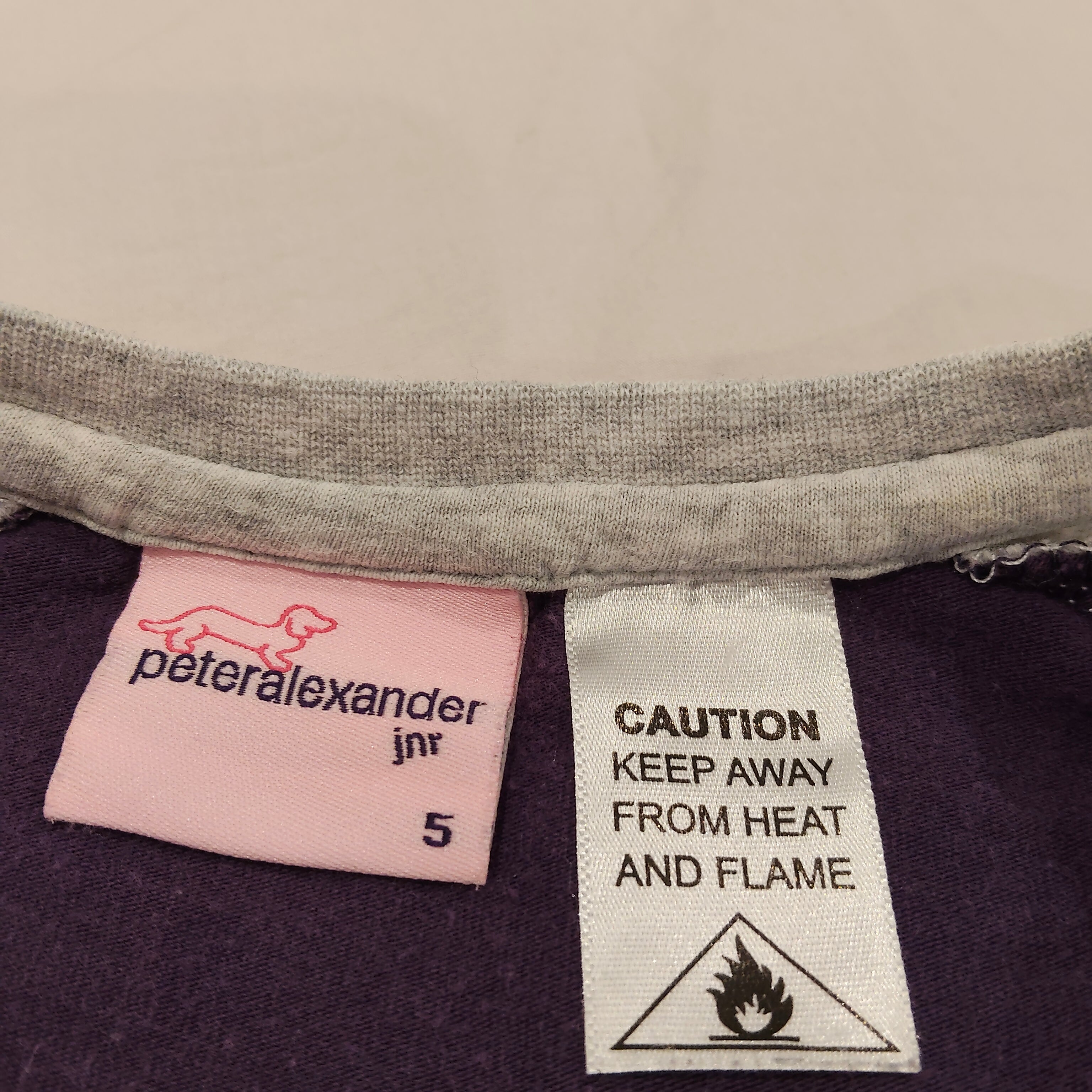 PETER ALEXANDER top size 5 girls purple long sleeve