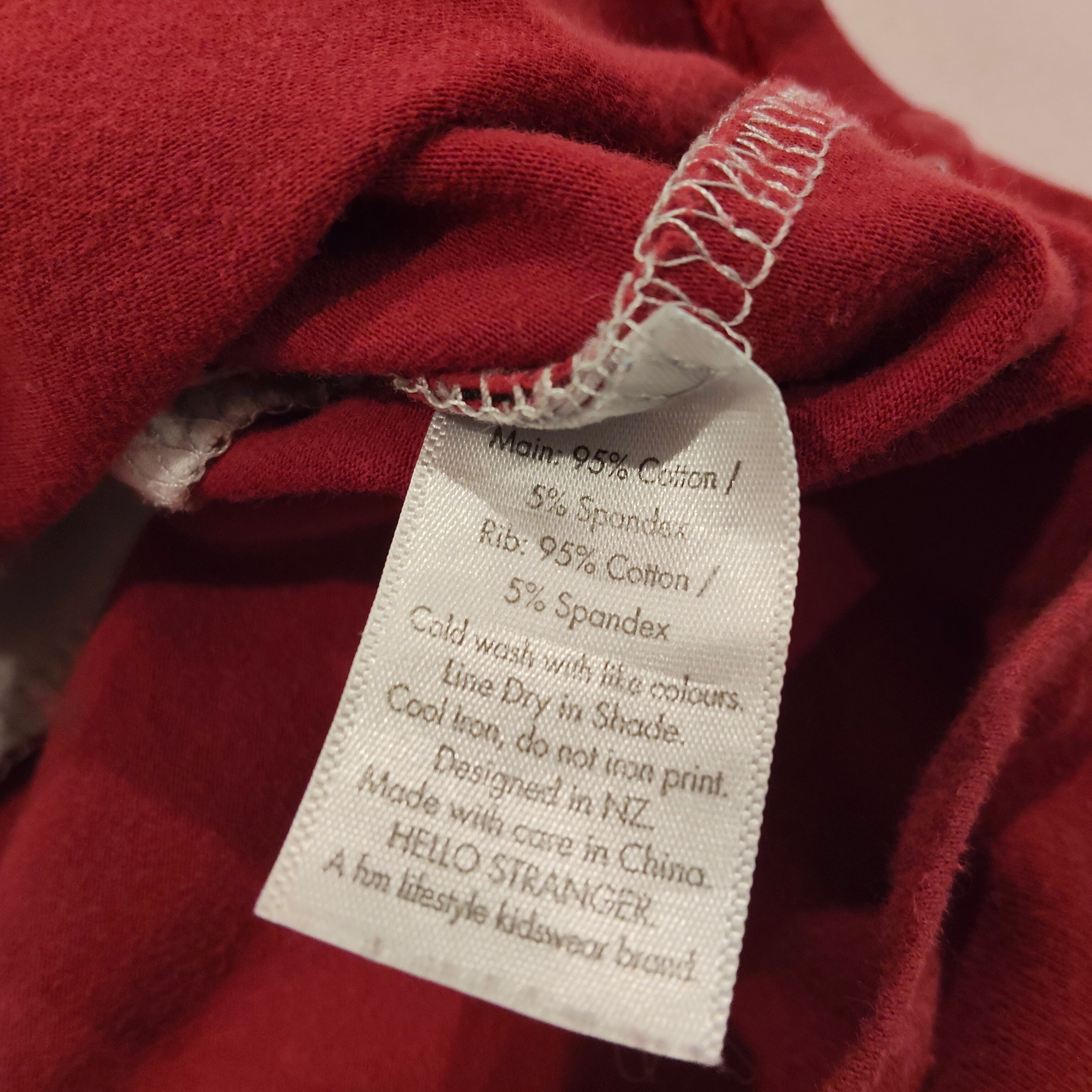 HELLO STRANGER top size 4 boys long sleeve