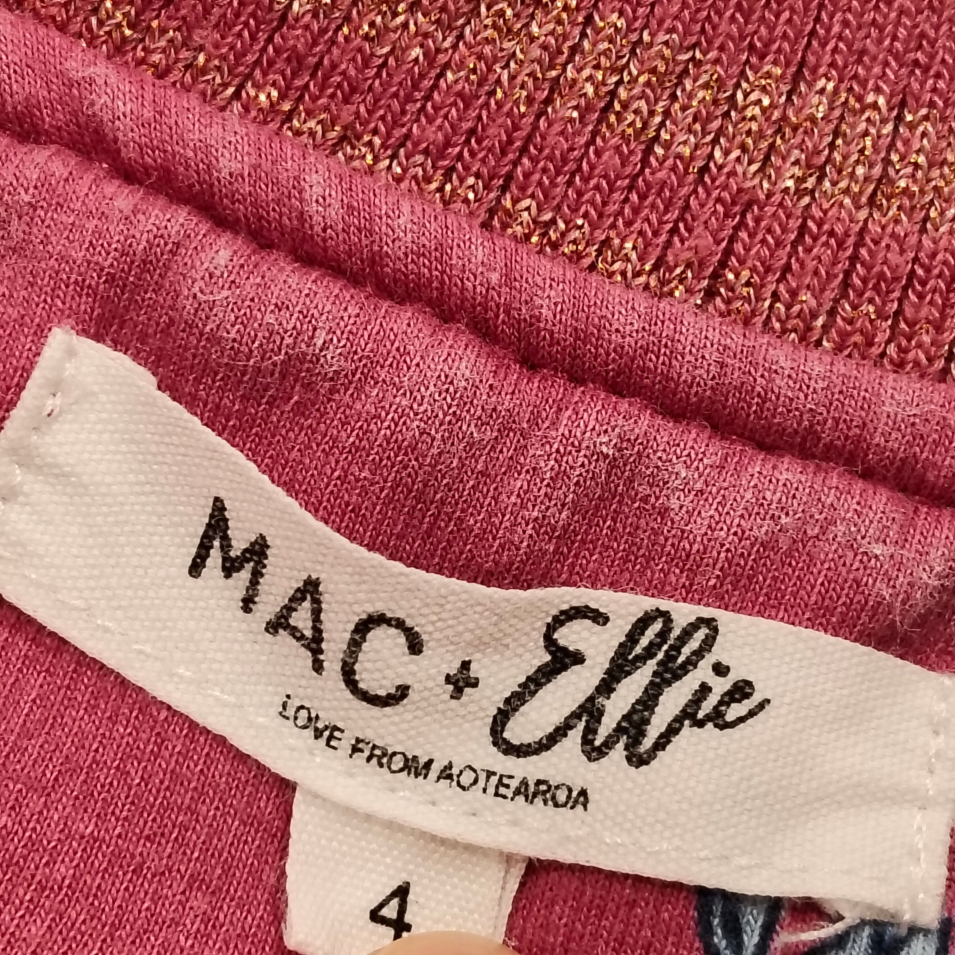 MAC + ELLIE size 4 girls zip jumper