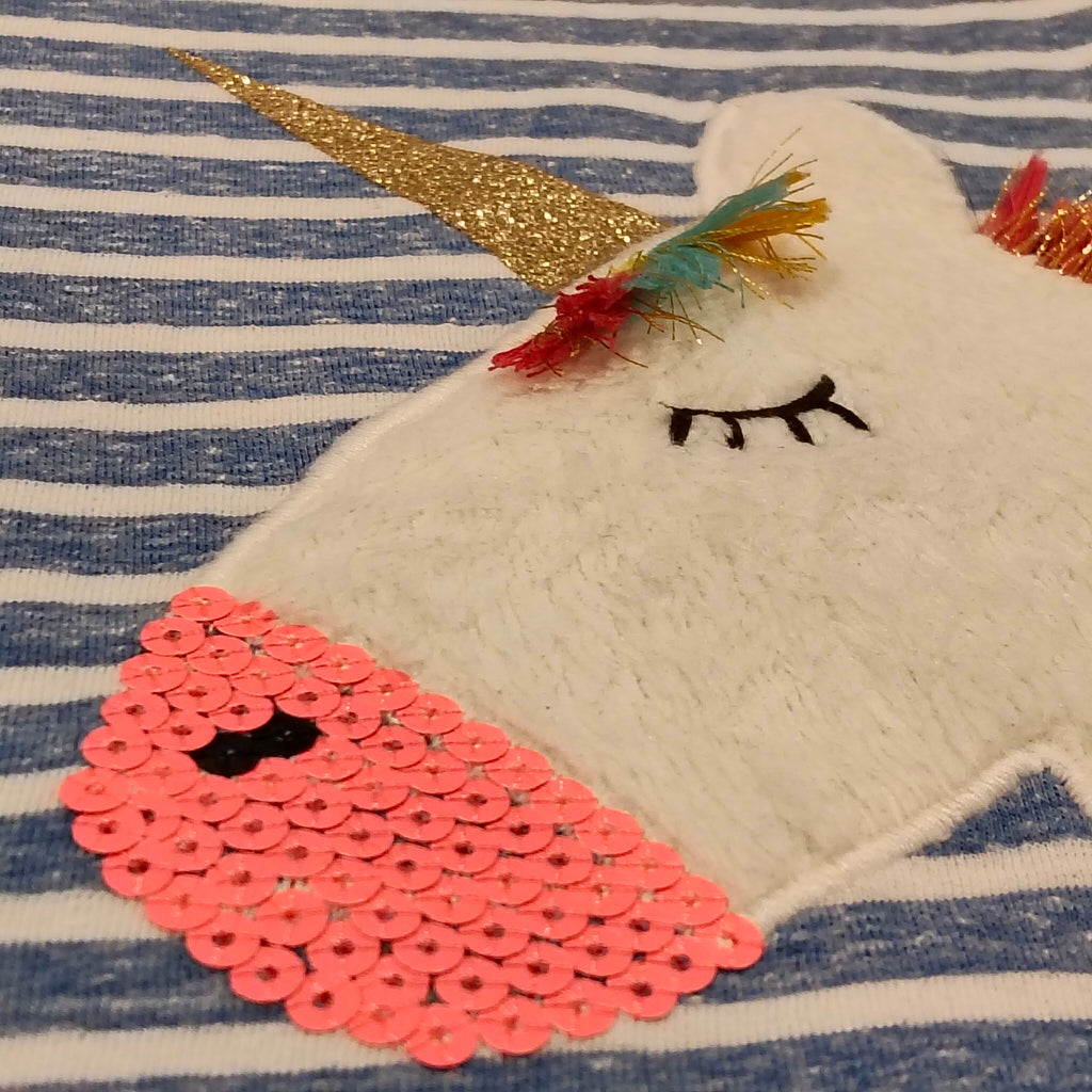 NEXT tee size 3-6m baby girls short sleeve Unicorn